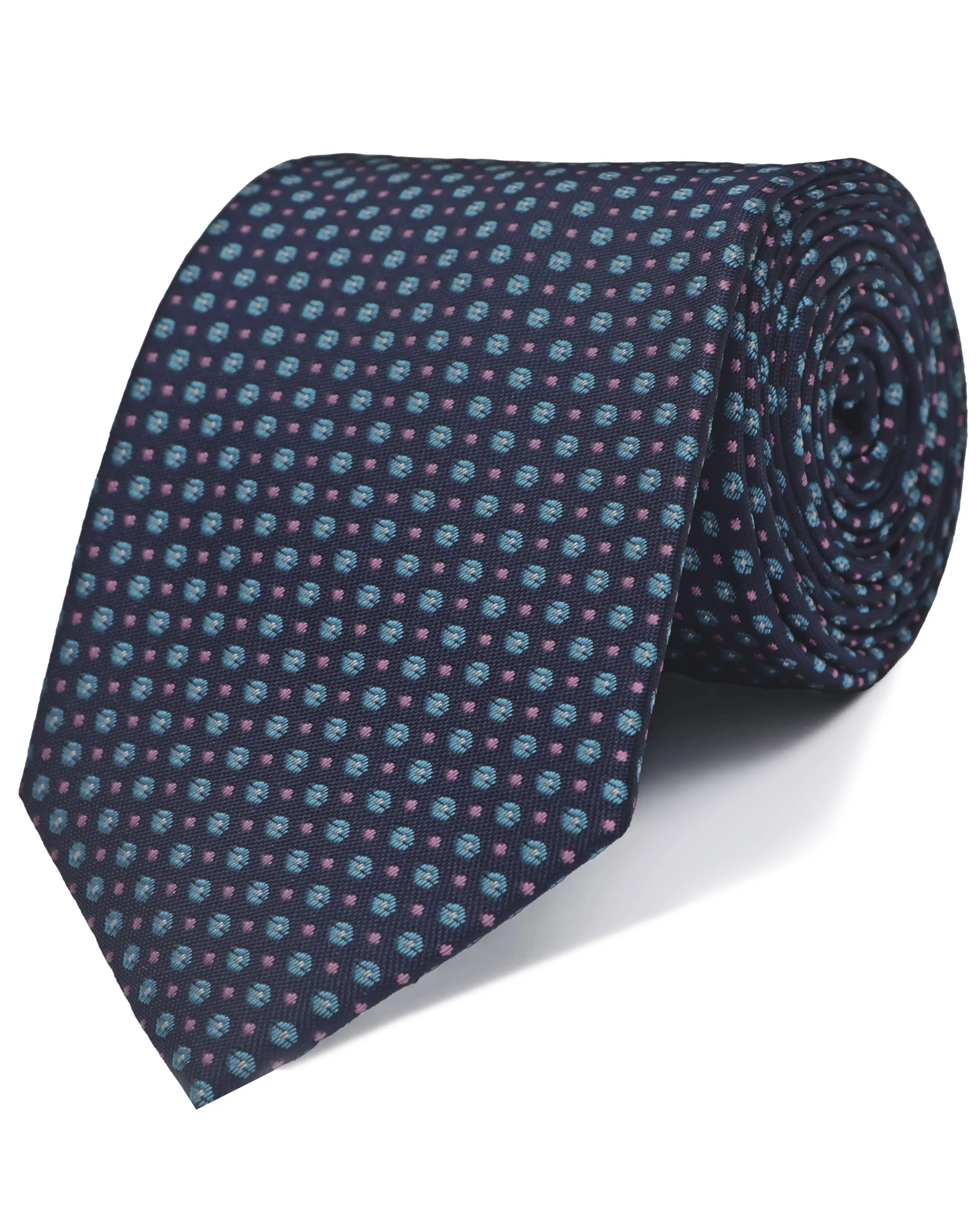 Corbata corcel con diseño azul
