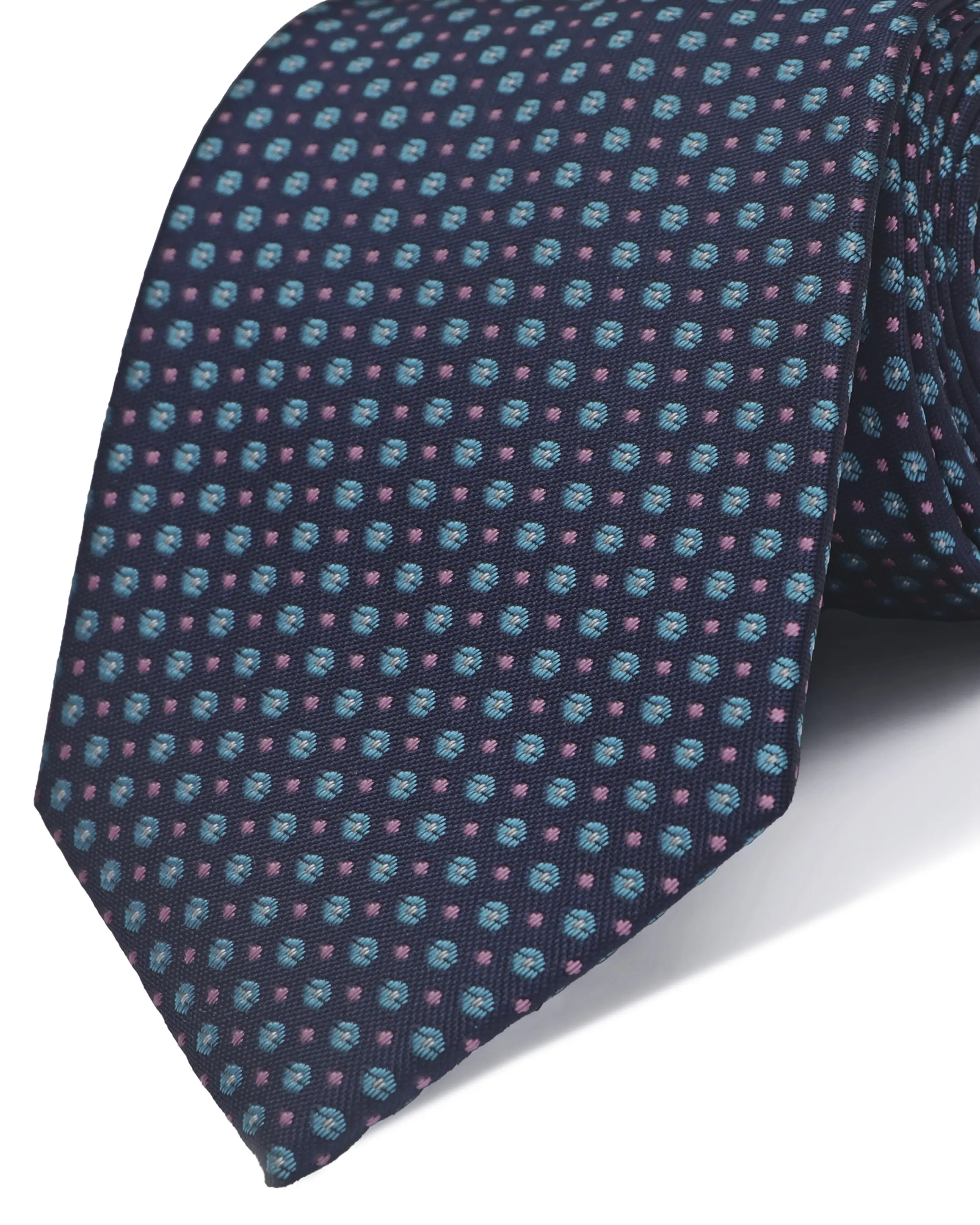 Corbata corcel con diseño azul