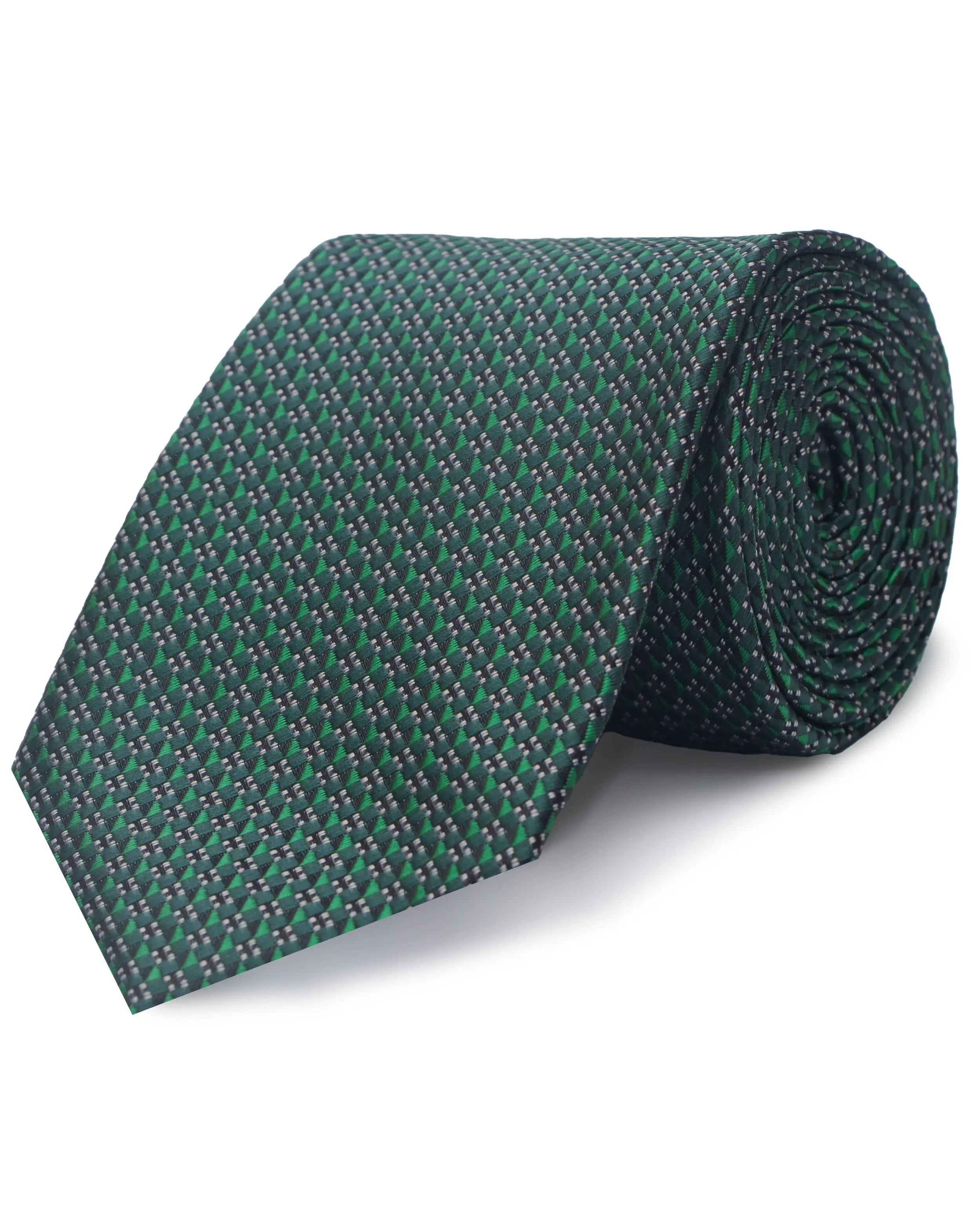 Corbata corcel con diseño verde