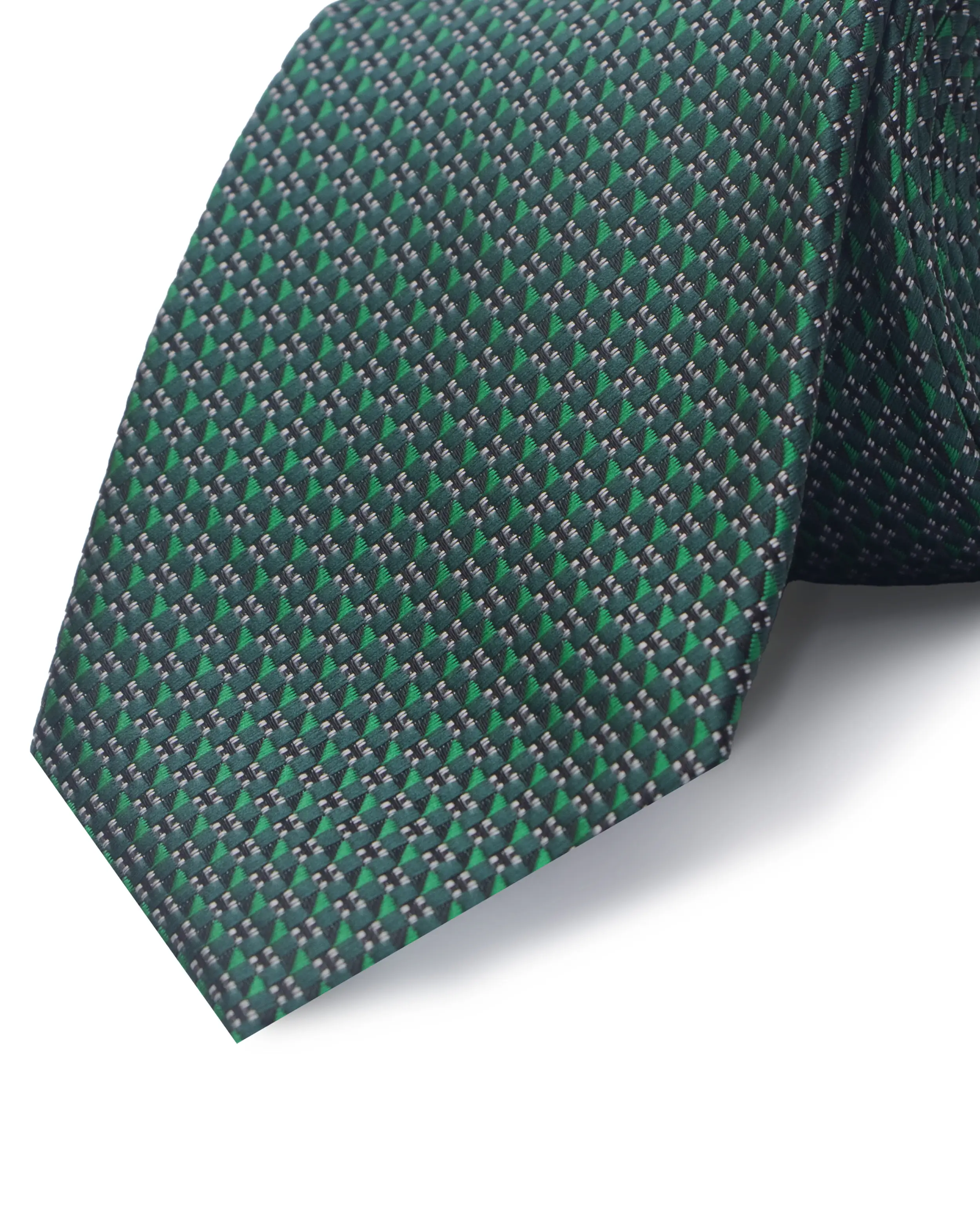 Corbata corcel con diseño verde