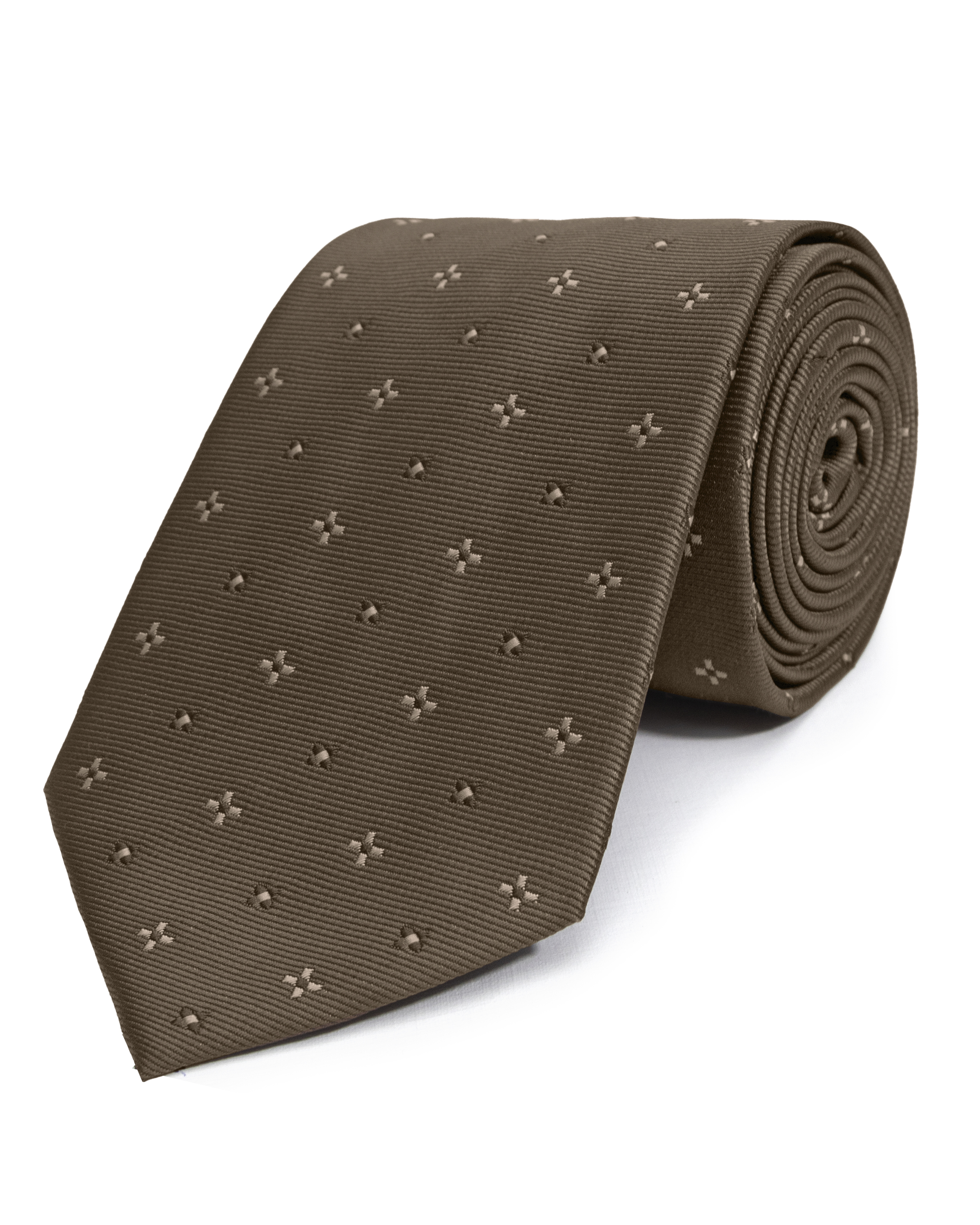 Corbata corcel con diseño café