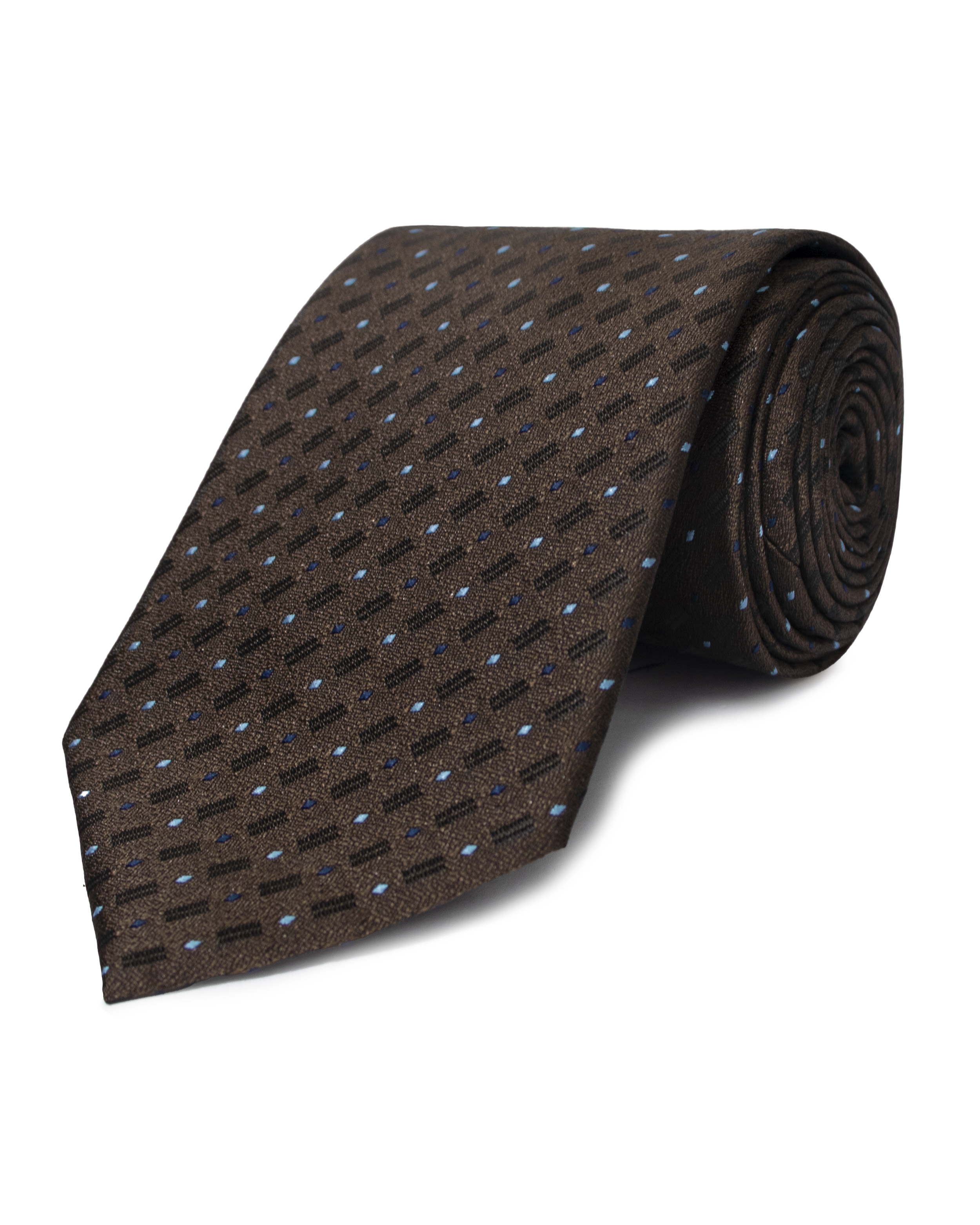 Corbata corcel con diseño café