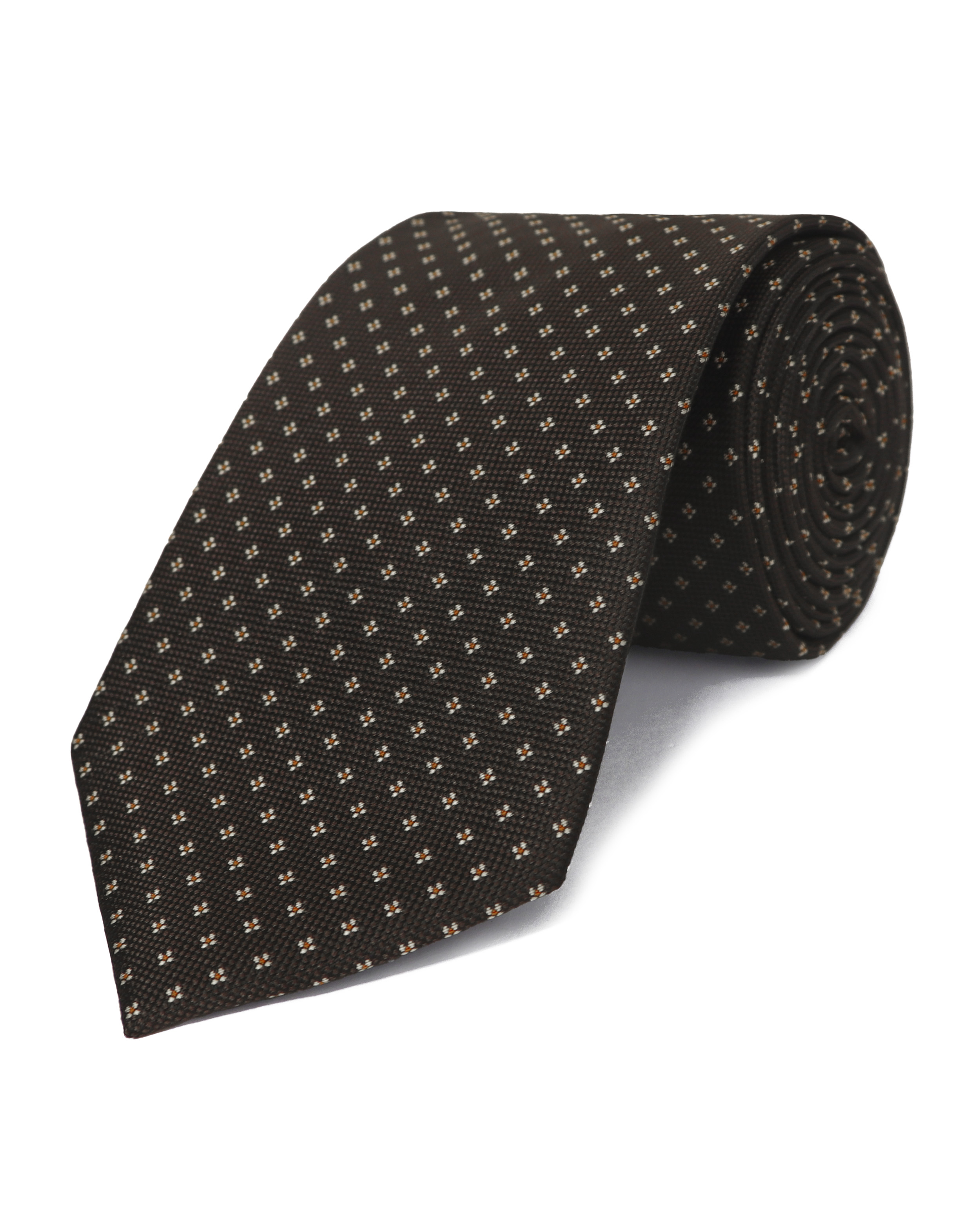 Corbata corcel con diseño café