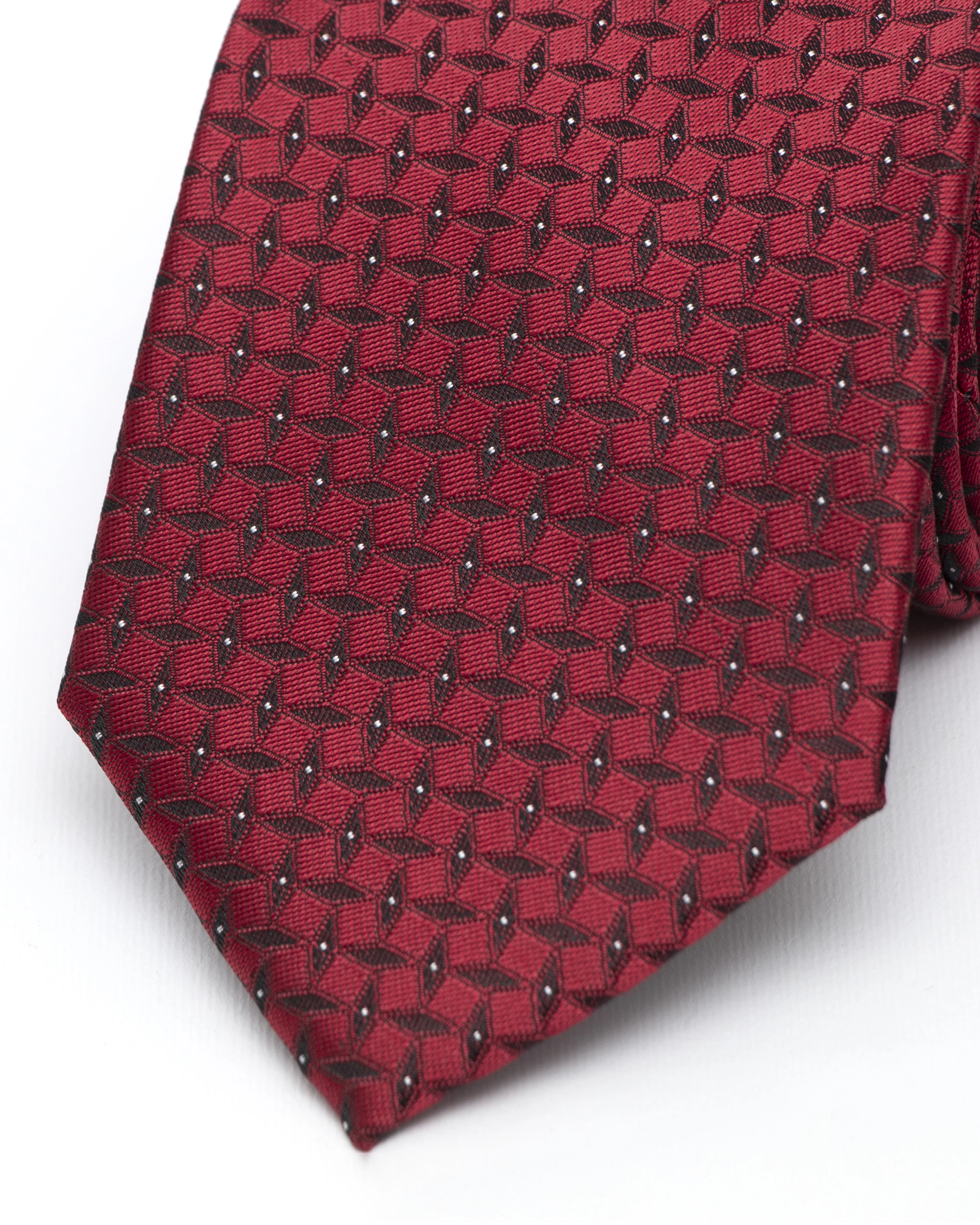 Corbata corcel con diseño roja