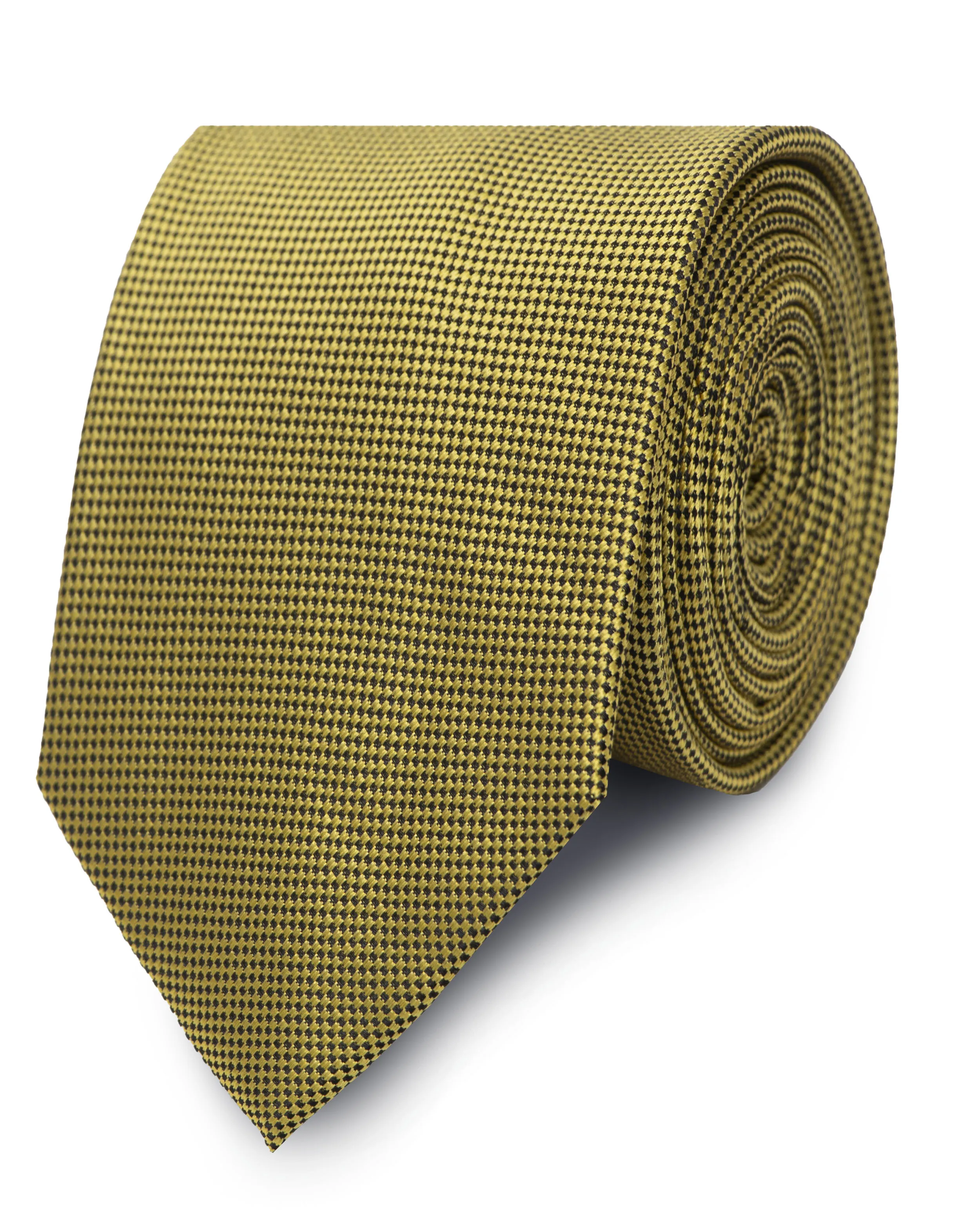 Corbata corcel con textura amarilla
