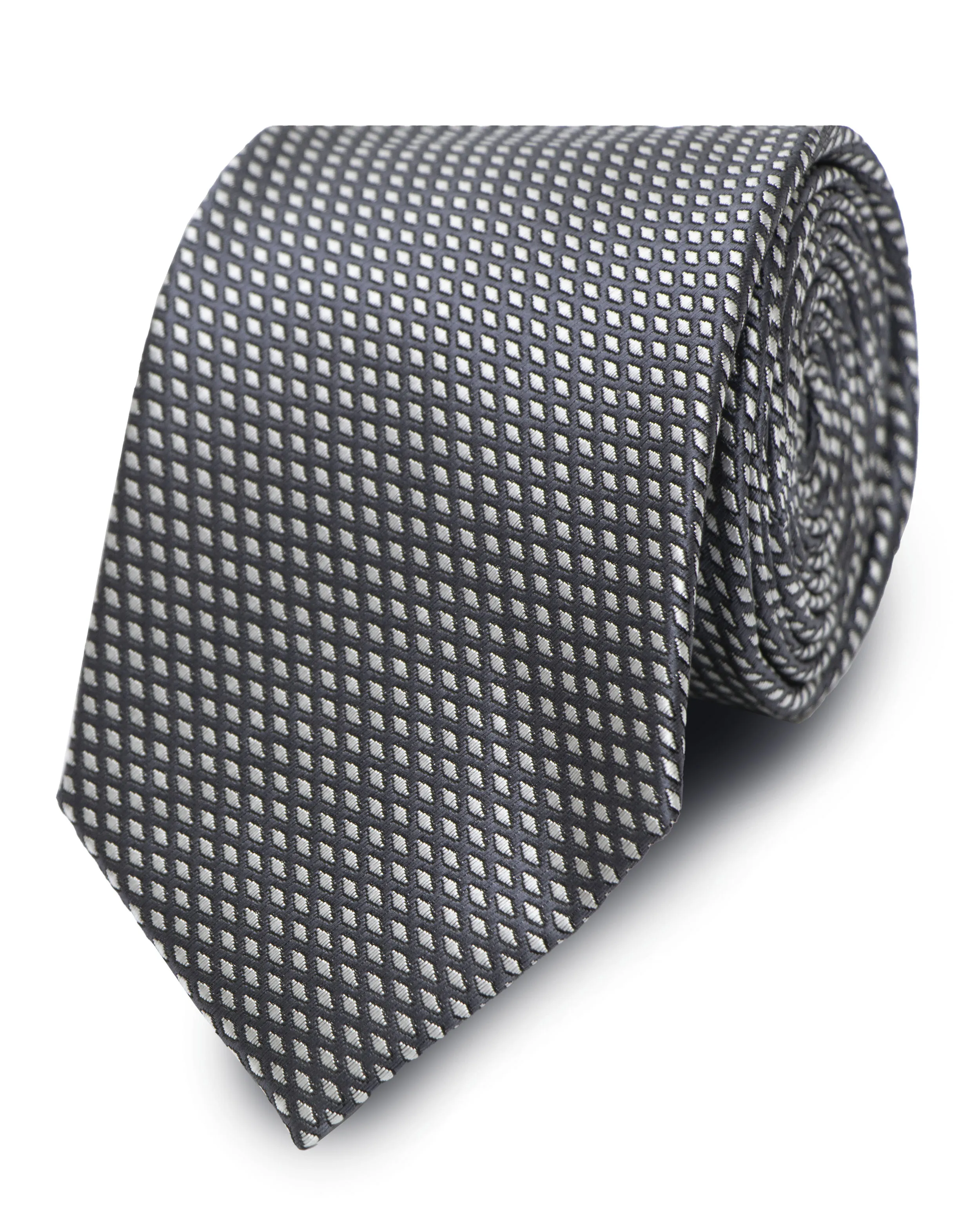 Corbata corcel con diseño gris