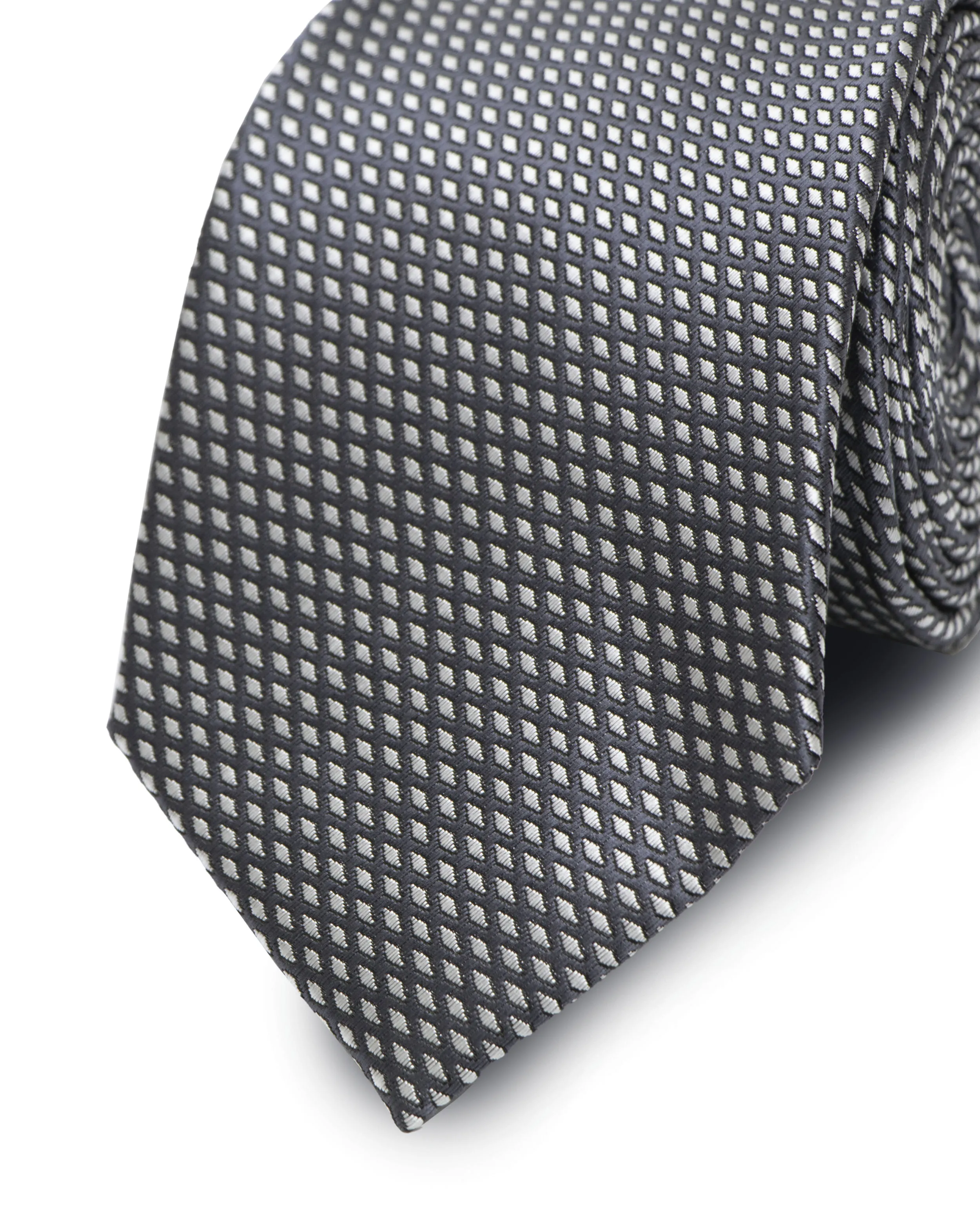 Corbata corcel con diseño gris