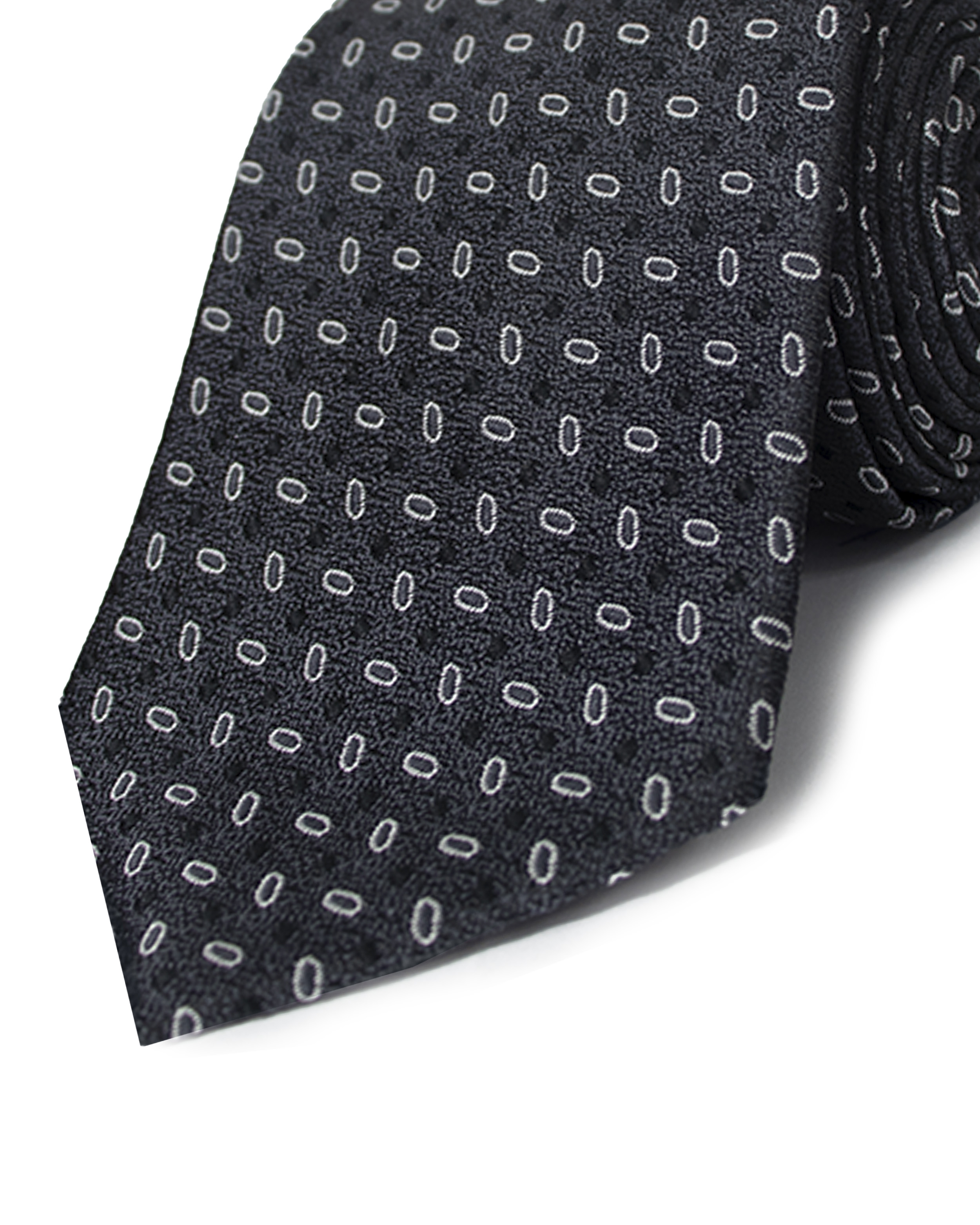 Corbata corcel con diseño negro