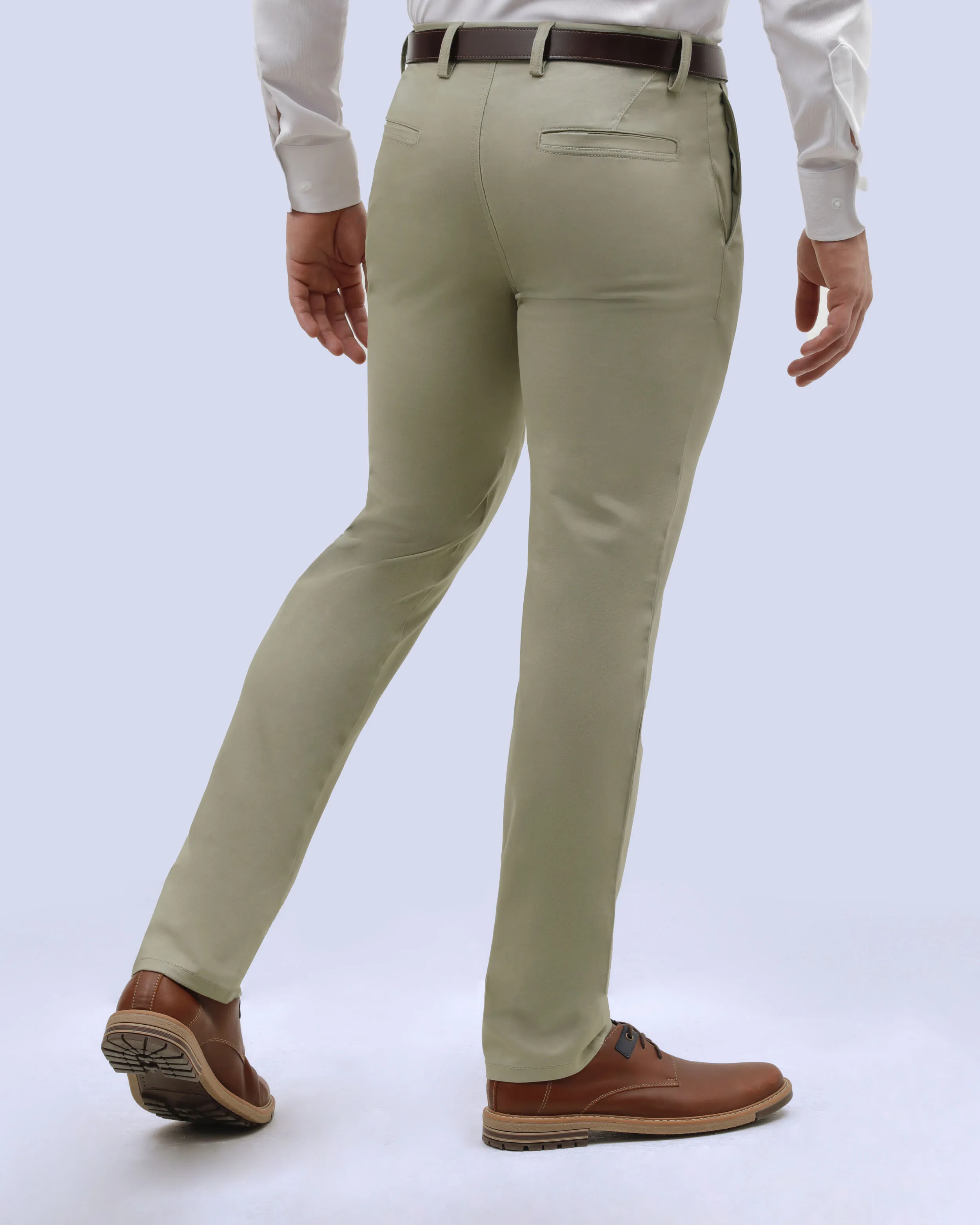 Pantalón casual slim fit beige active flex manhattan
