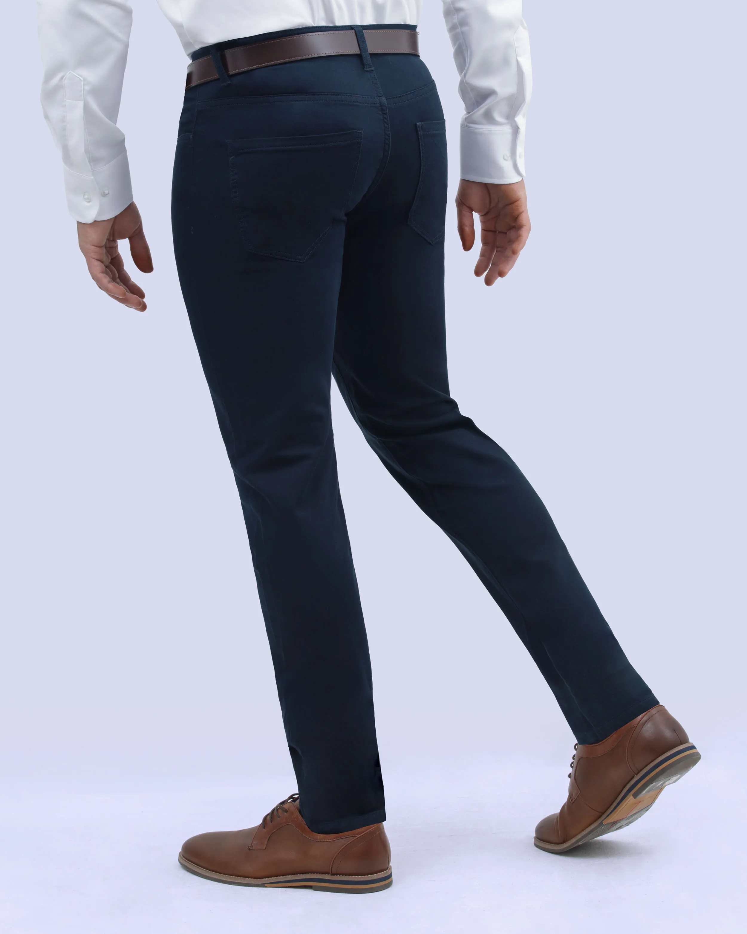 Pantalón casual slim fit azul anywhere twill manhattan