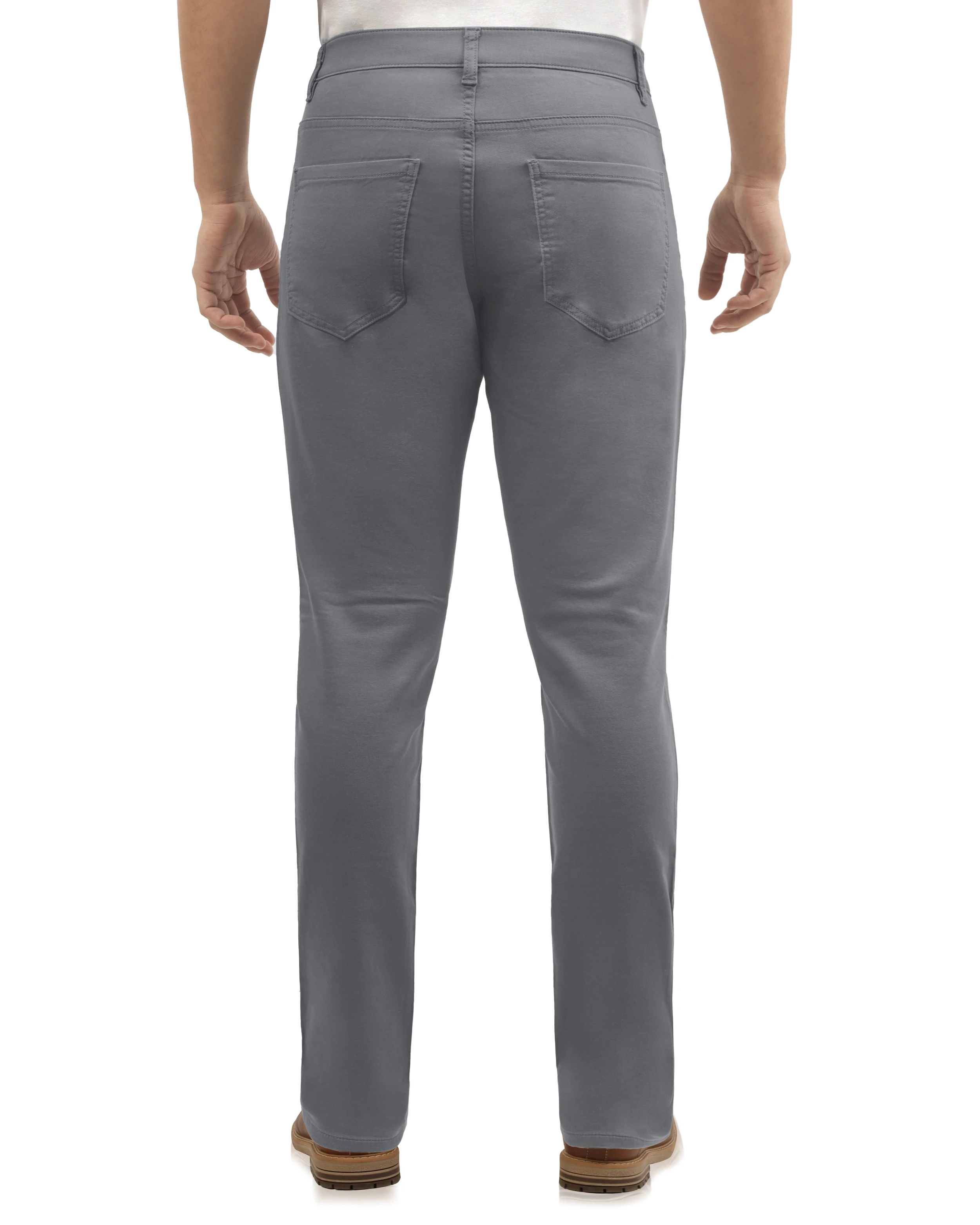 Pantalón casual slim fit gris anywhere twill manhattan