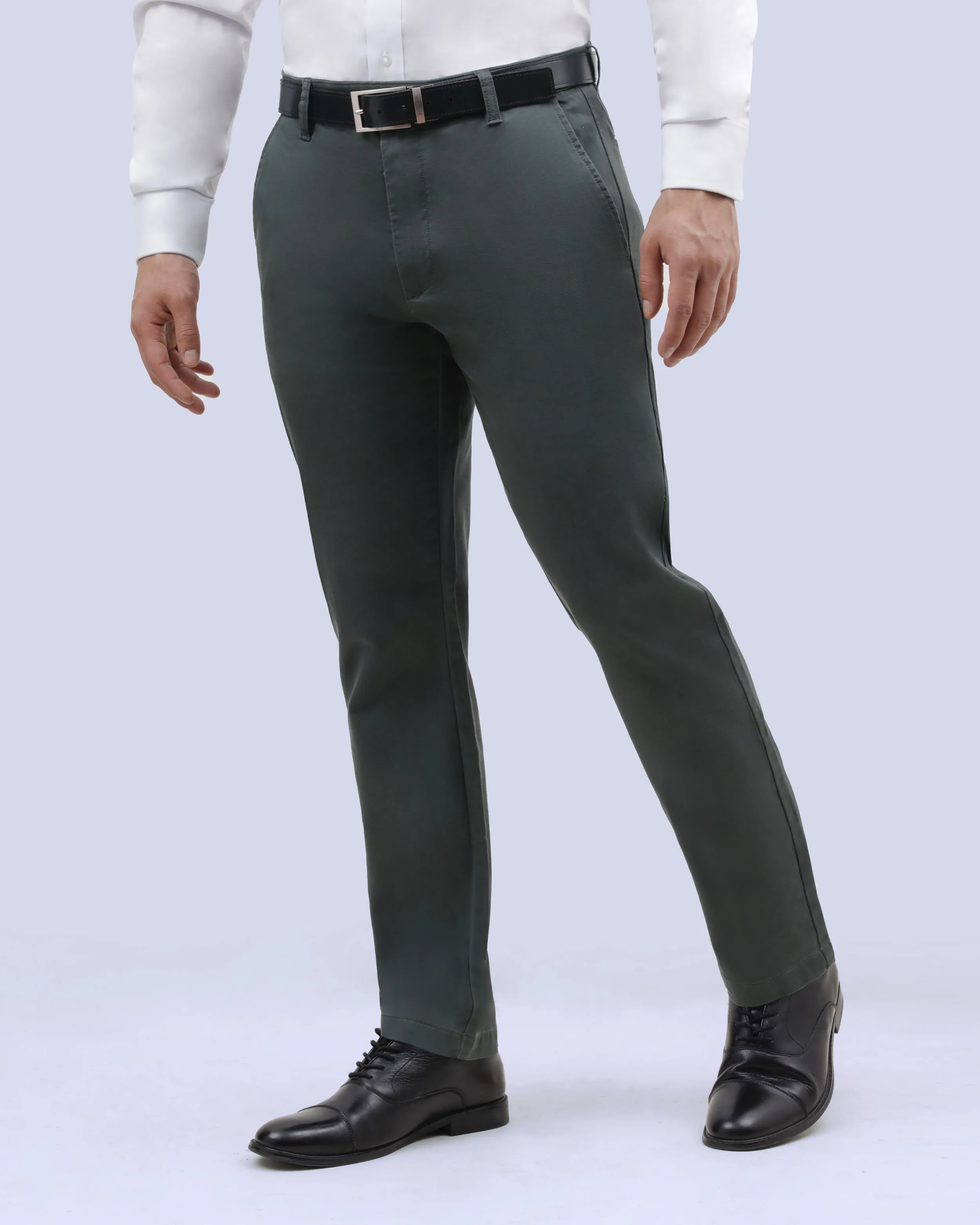 Pantalón casual slim fit verde anywhere chino manhattan