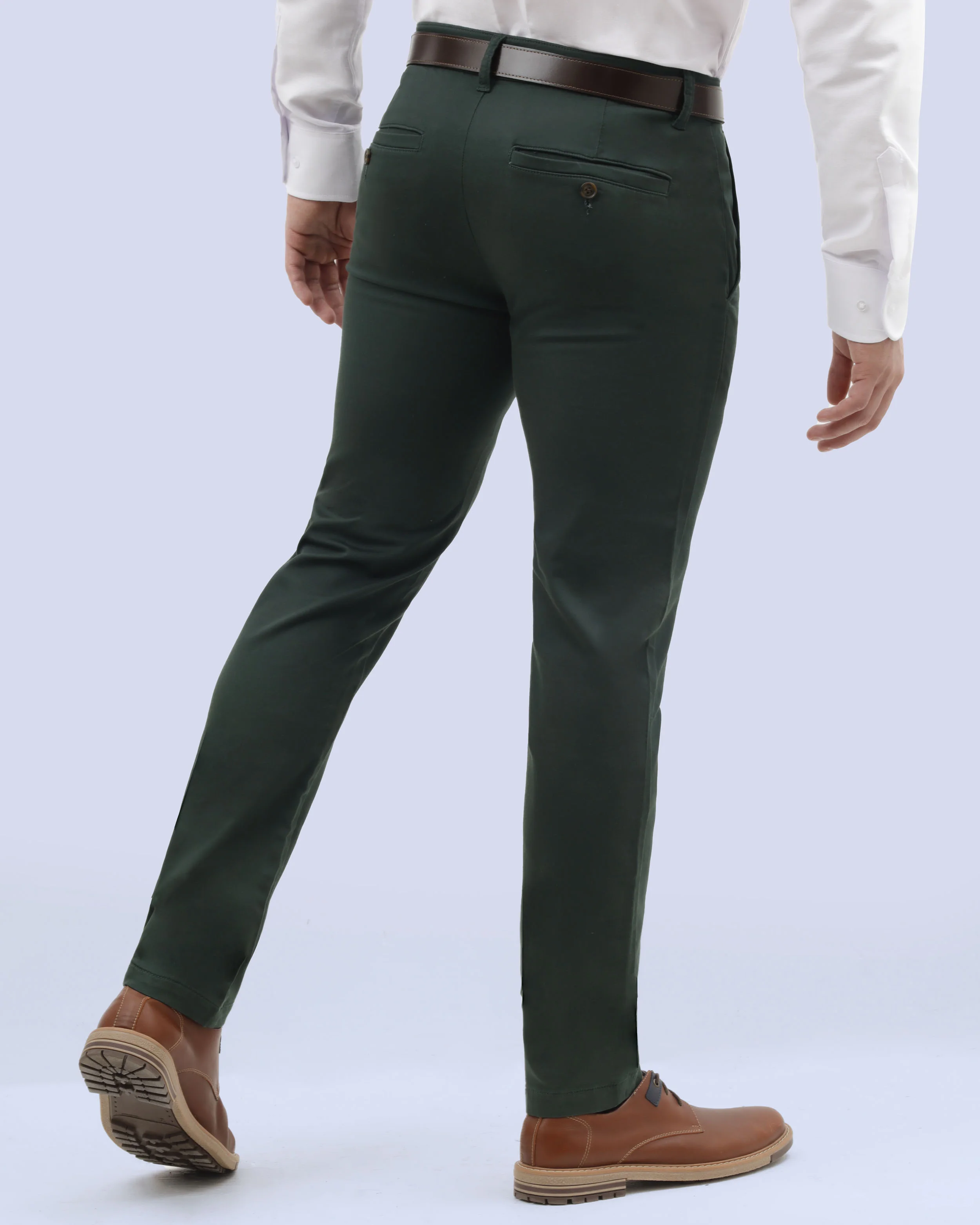 Pantalón casual slim fit verde anywhere chino manhattan