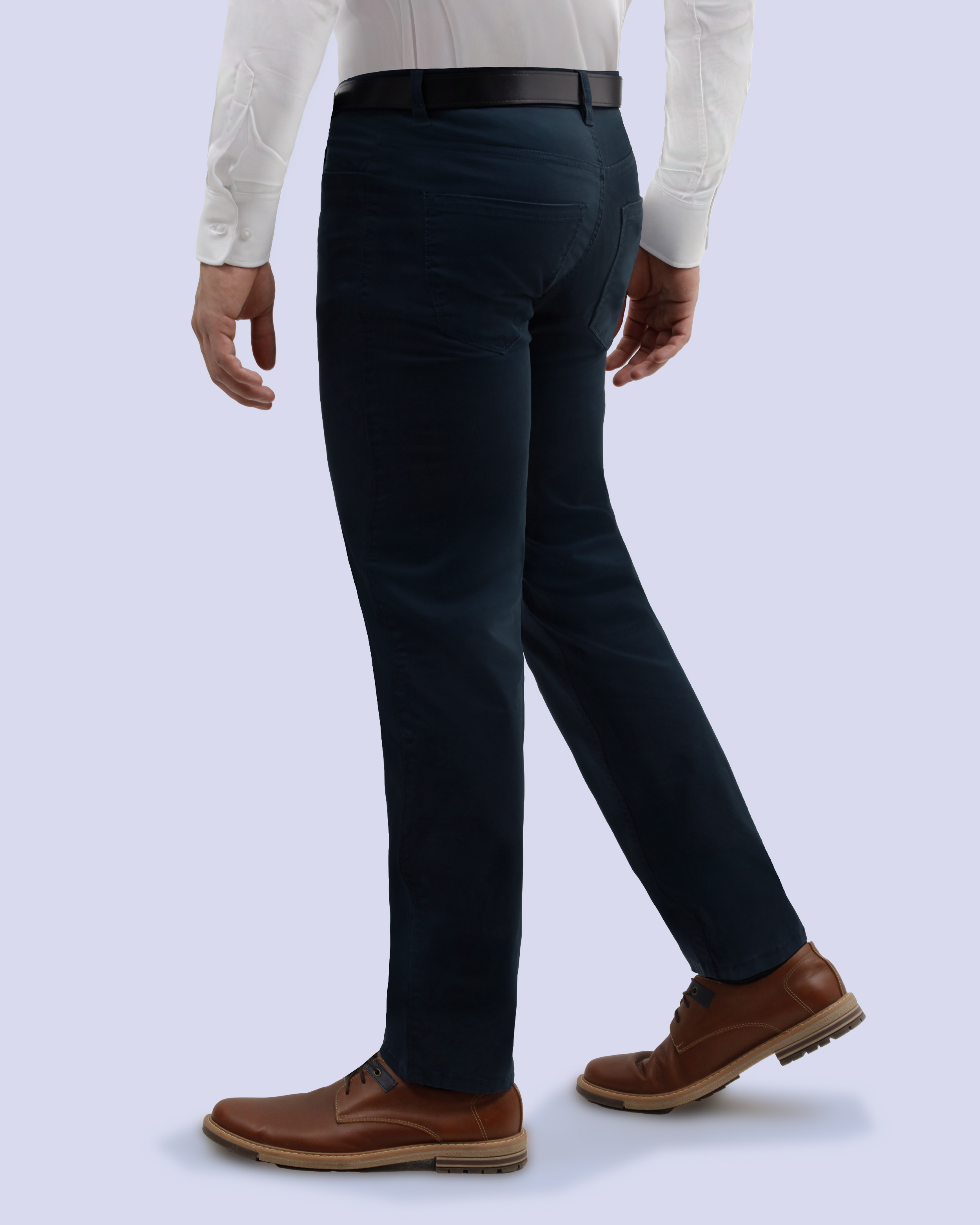 Pantalón casual slim fit 5 pocket azul manhattan