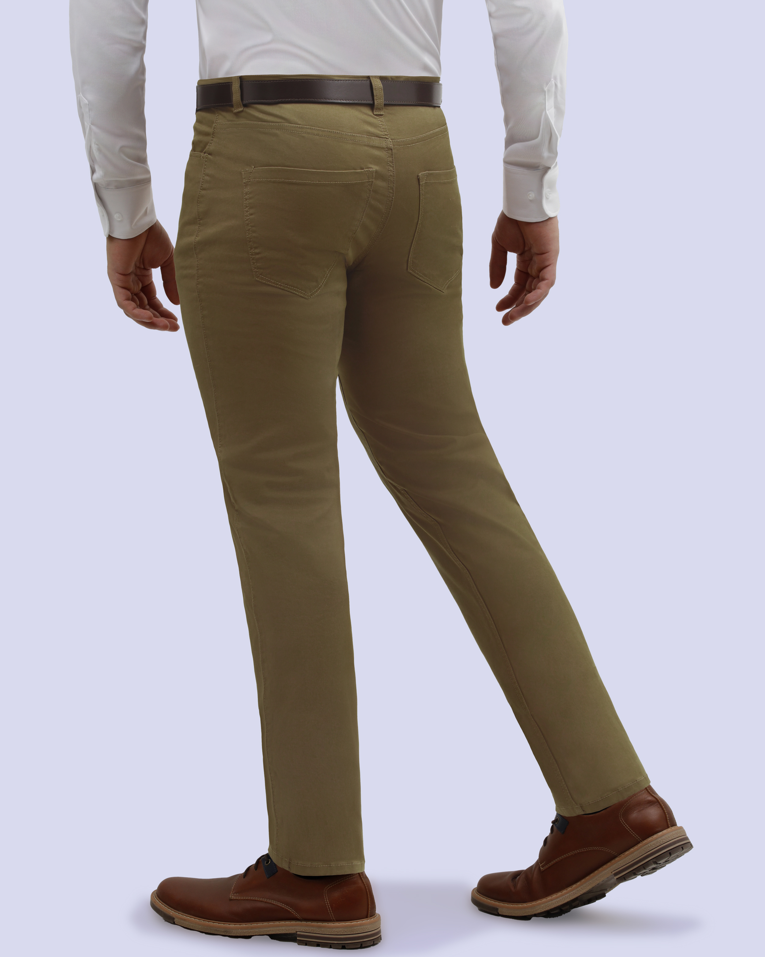 Pantalón casual slim fit 5 pocket beige manhattan