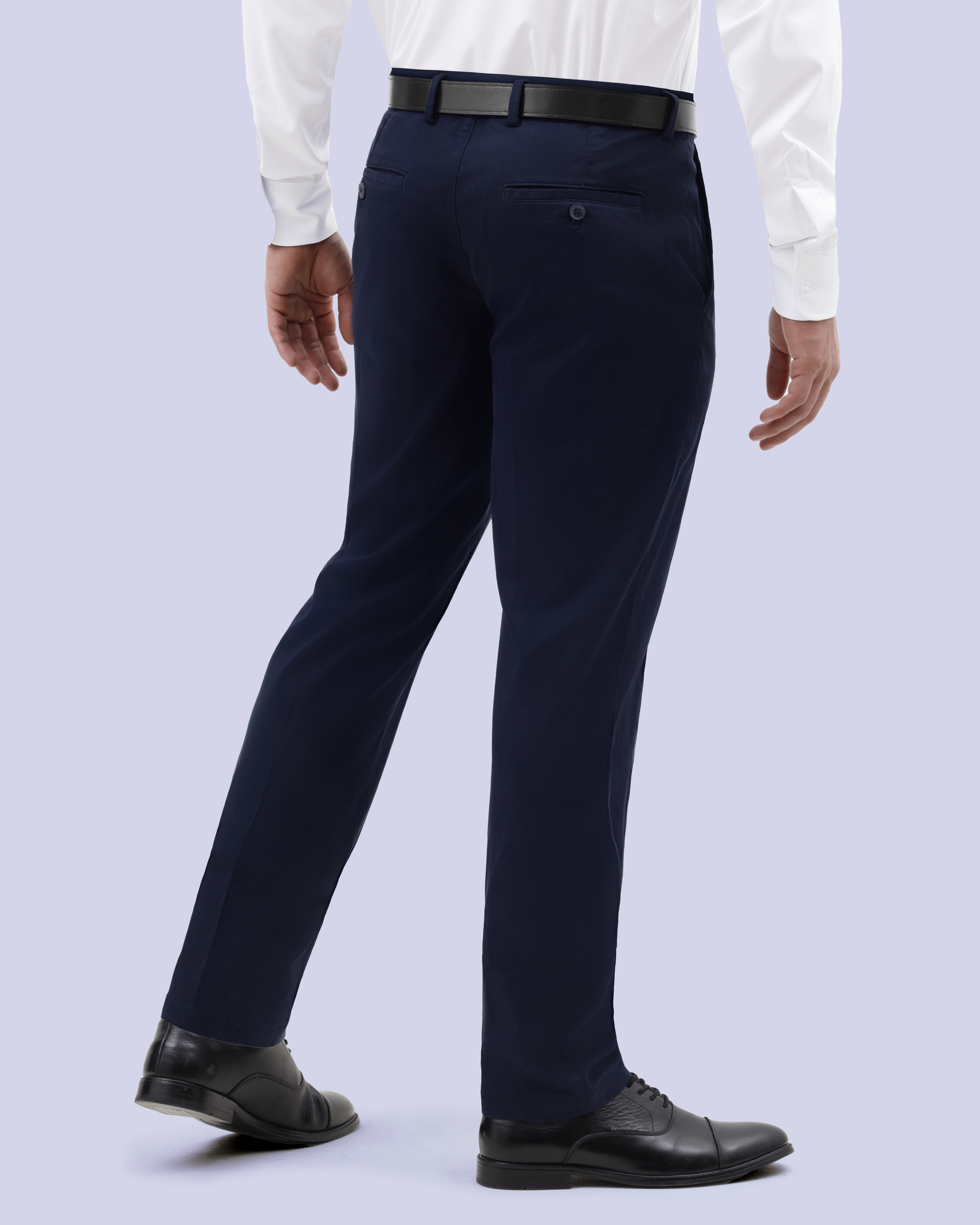 Pantalón casual slim fit azul luxe touch manhattan