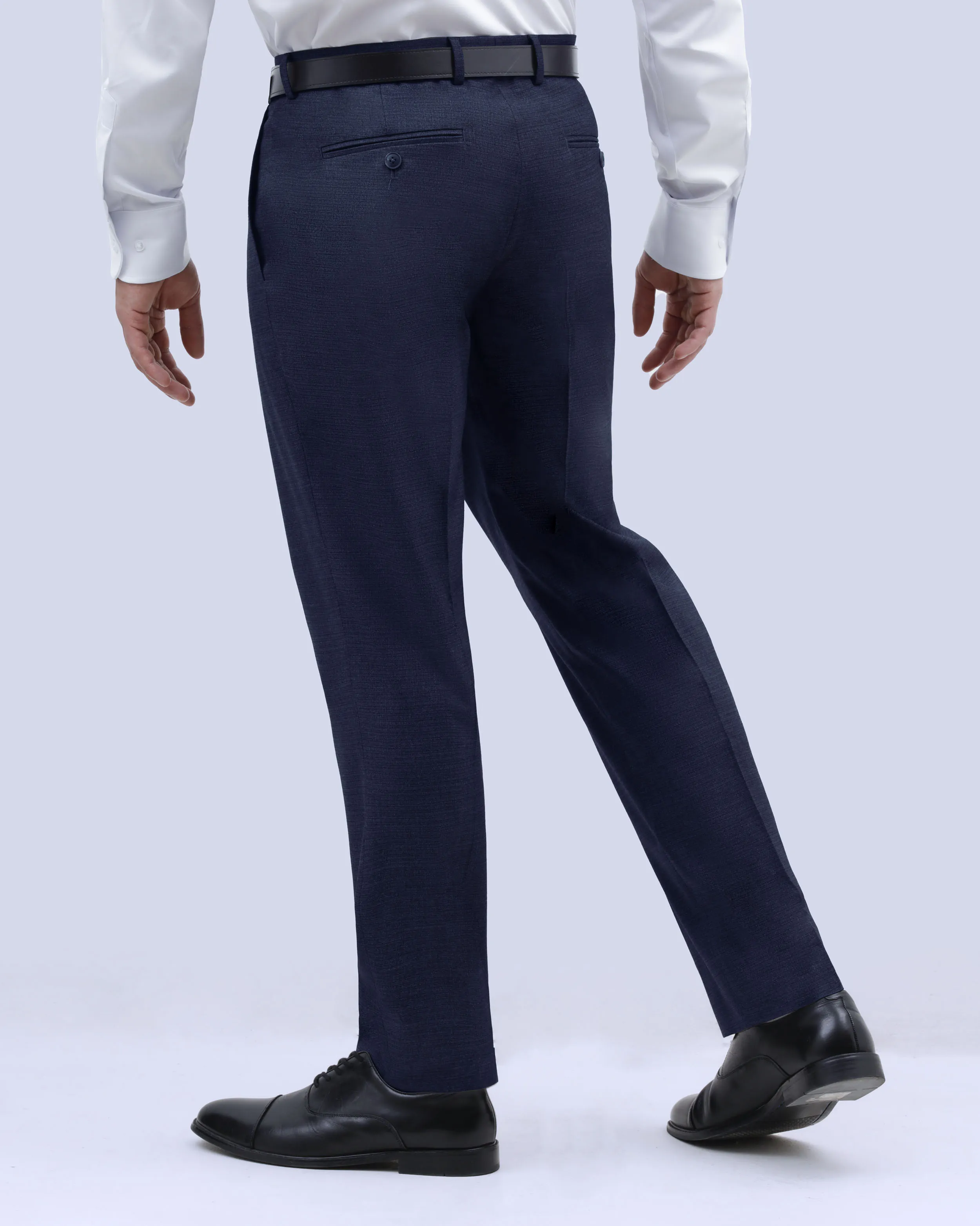 Pantalón de vestir slim fit azul modern crosshatch manhattan