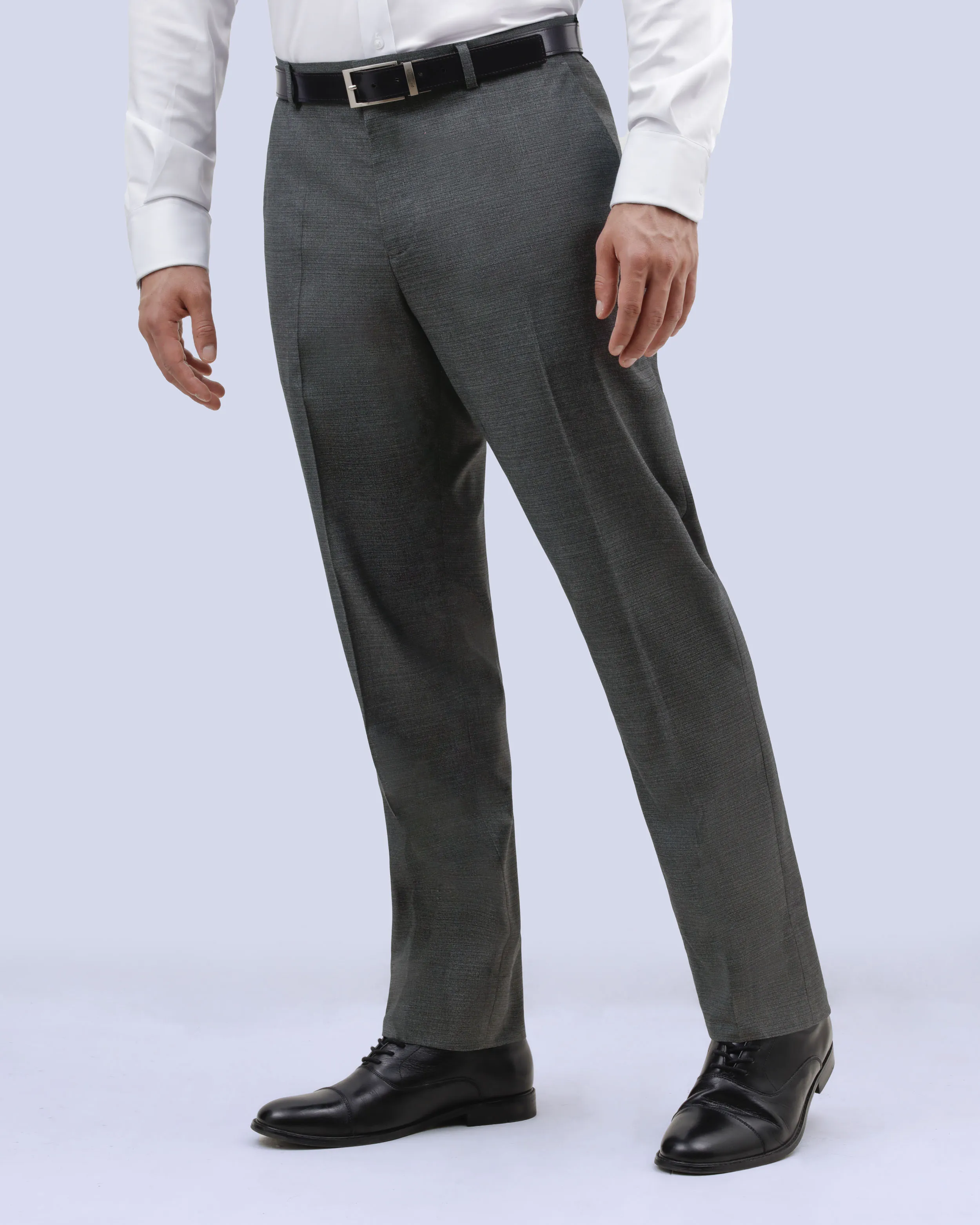 Pantalón de vestir slim fit gris modern crosshatch manhattan