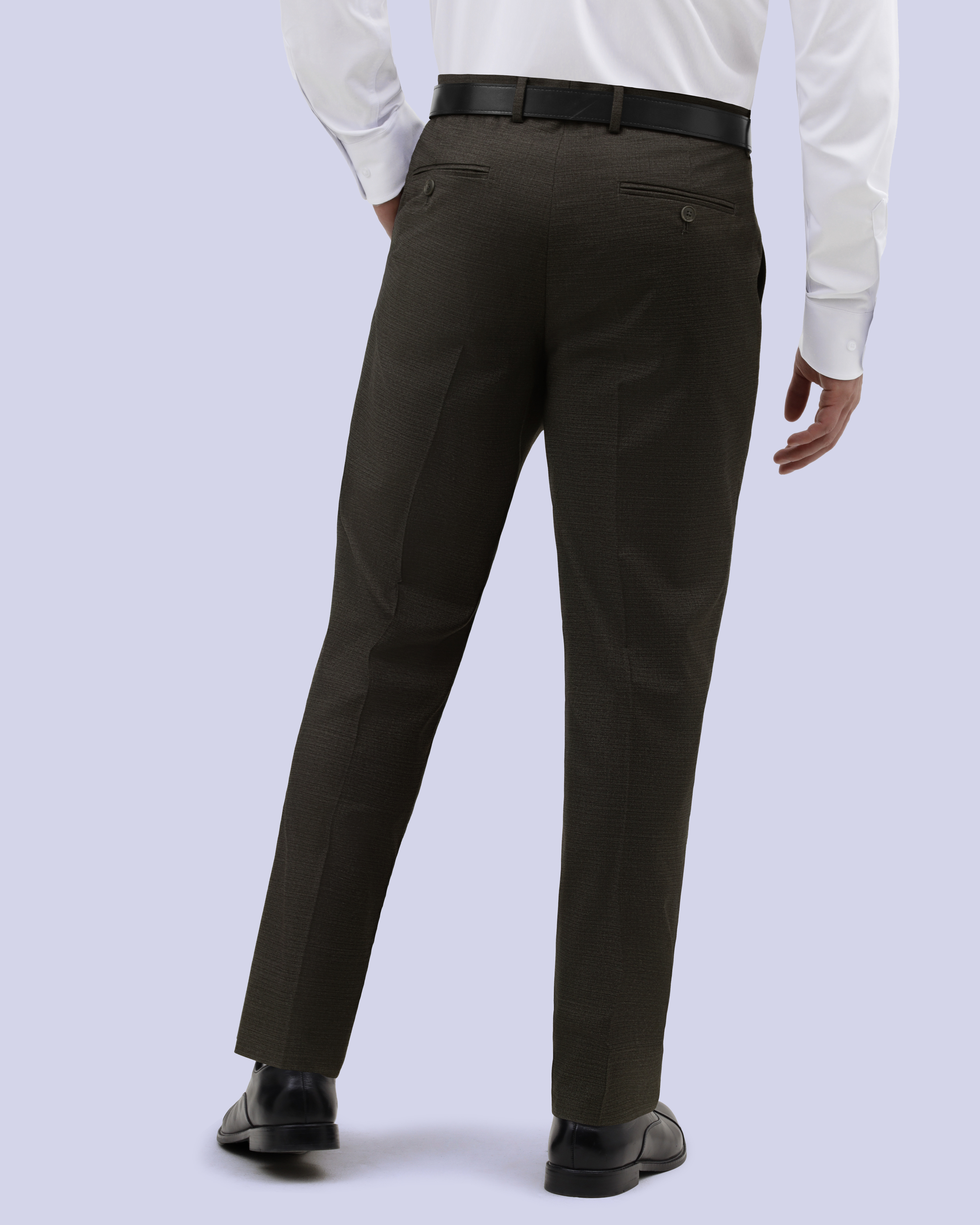 Pantalón de vestir slim fit café modern crosshatch manhattan