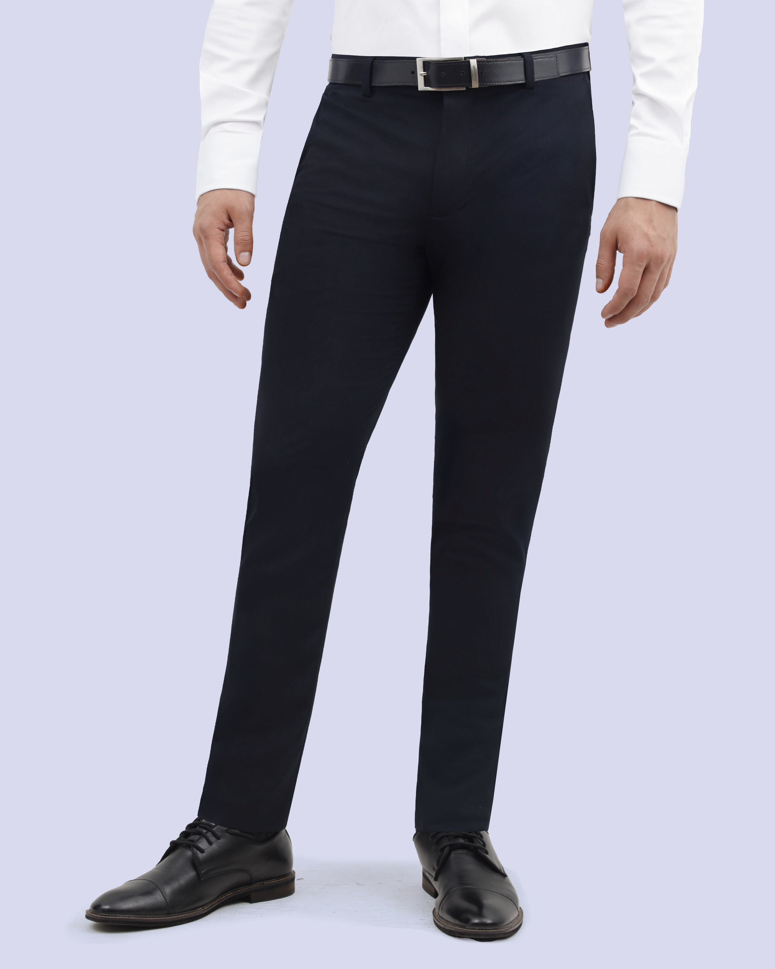 Pantalón de vestir slim fit azul active flex manhattan