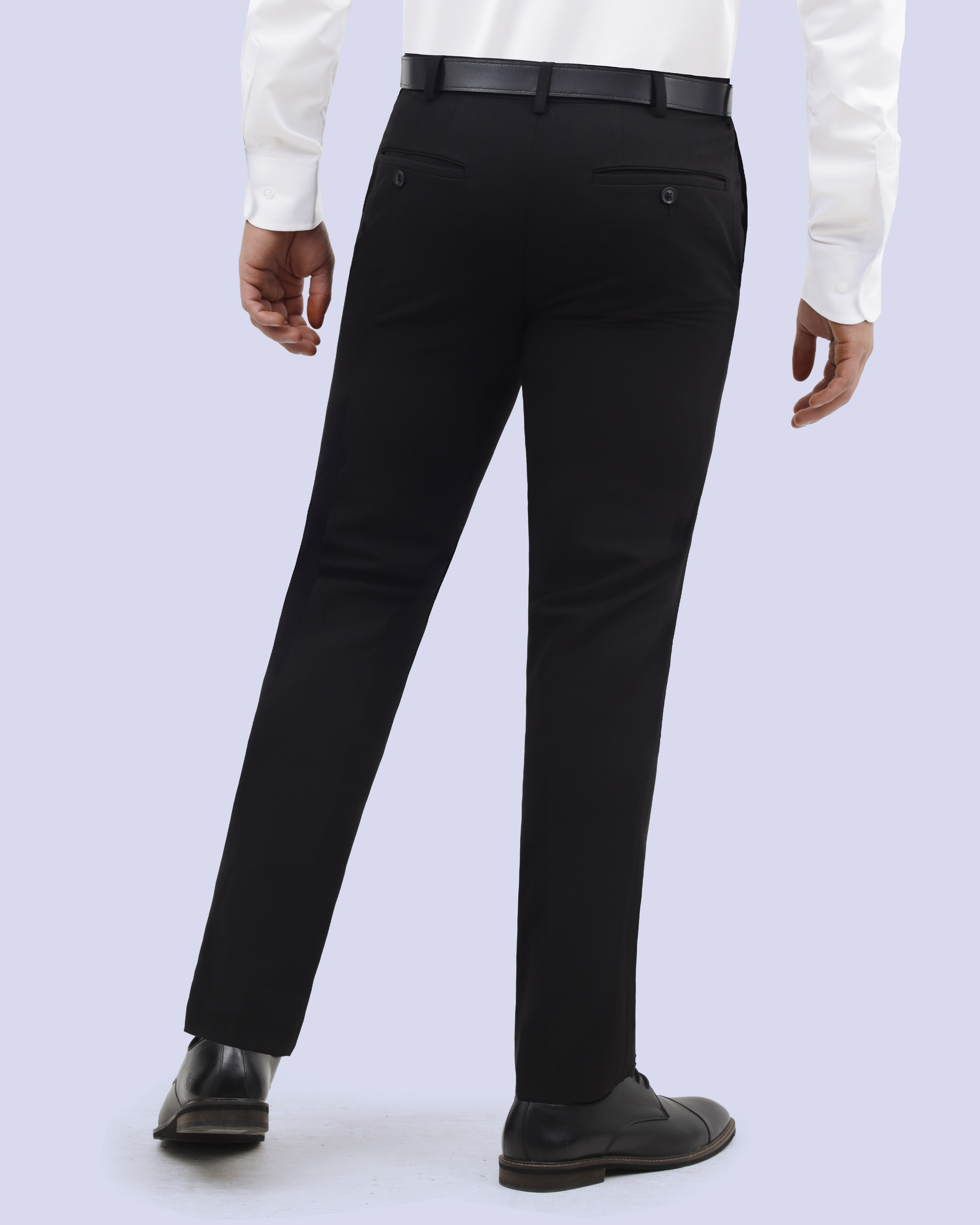 Pantalón de vestir slim fit negro active flex manhattan
