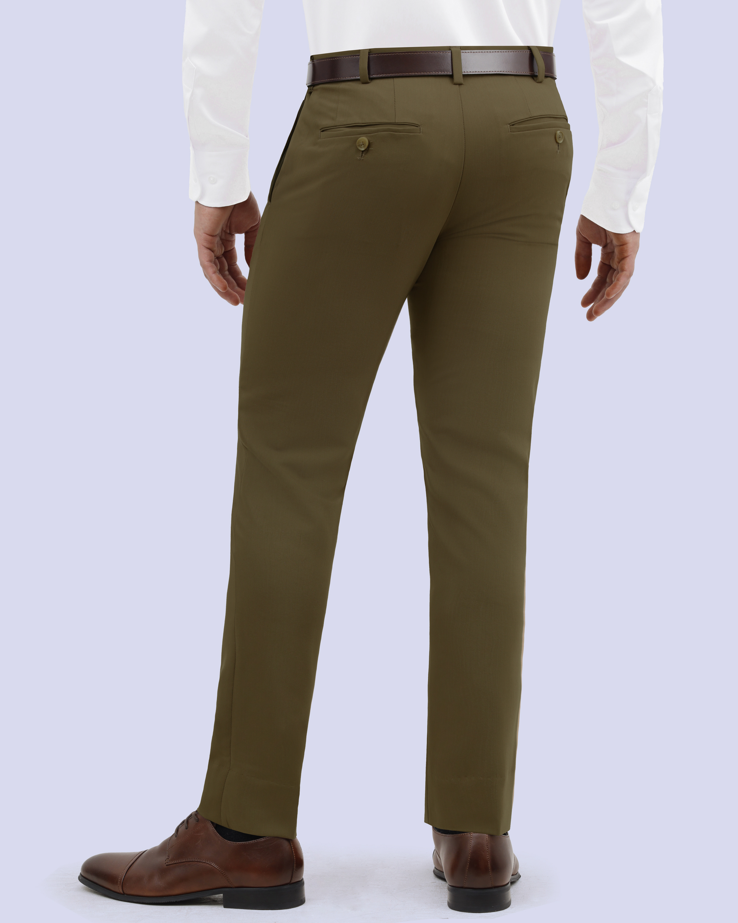 Pantalón de vestir slim fit café active flex manhattan