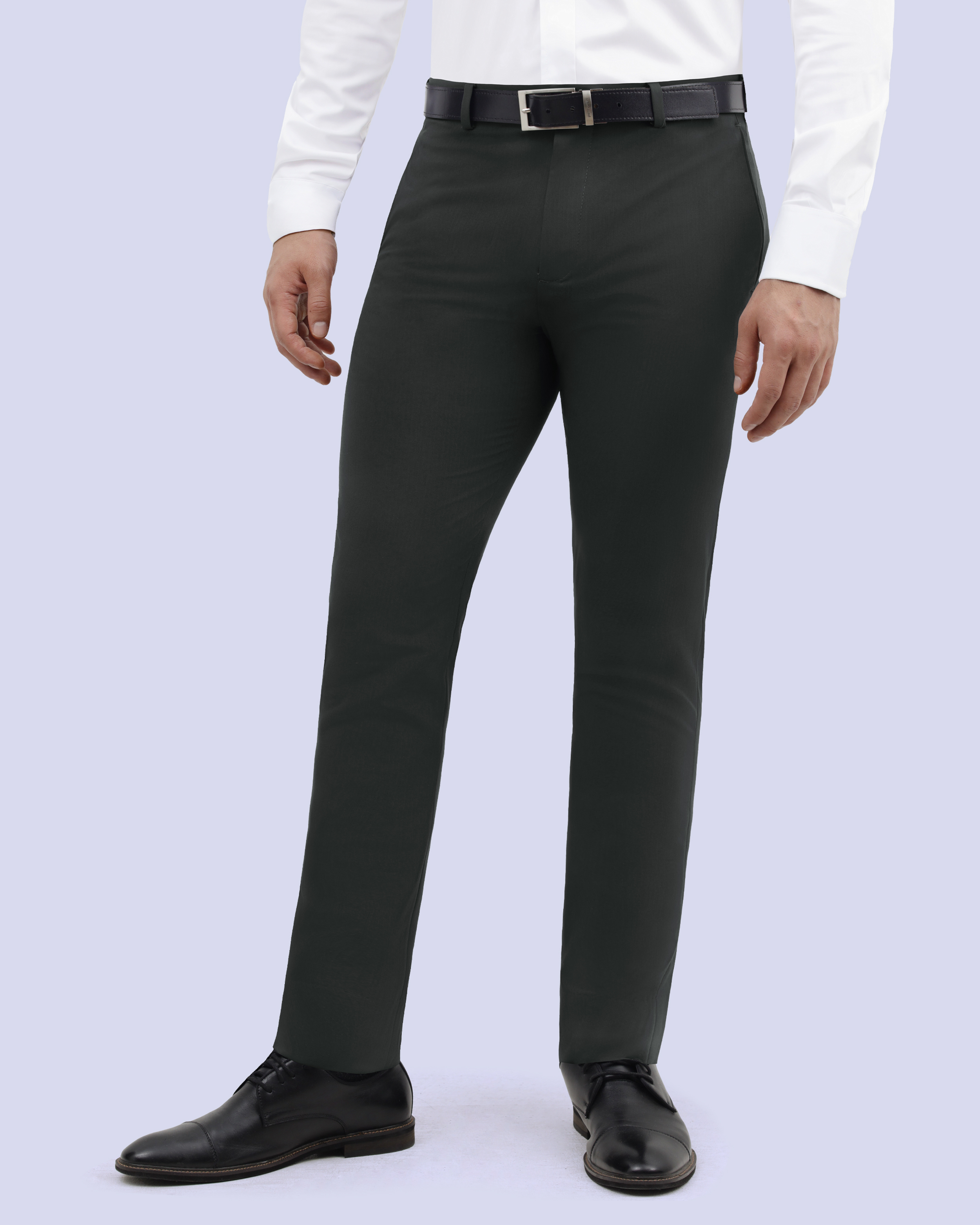 Pantalón de vestir slim fit gris active flex manhattan