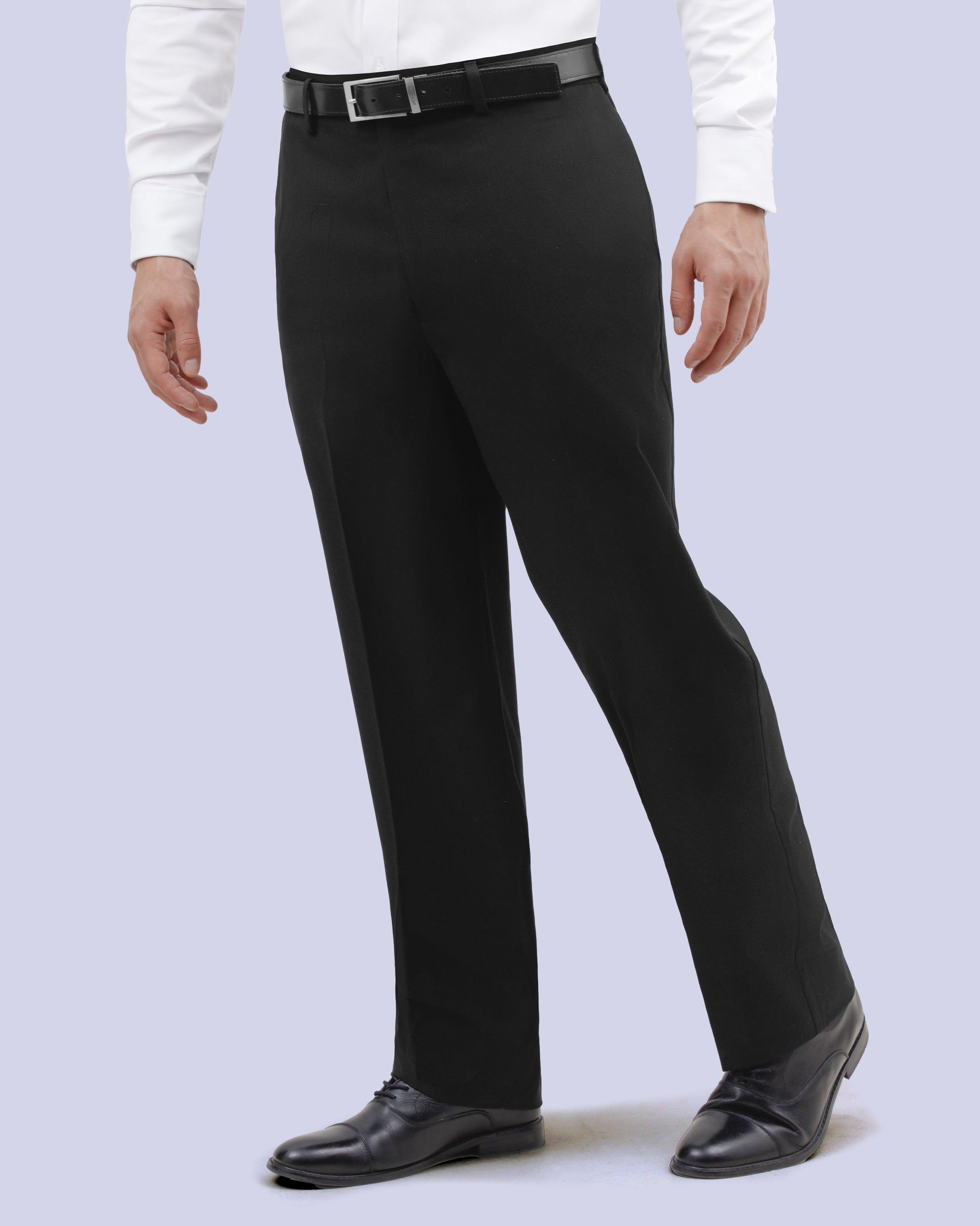 Pantalón de vestir regular fit negro manhattan