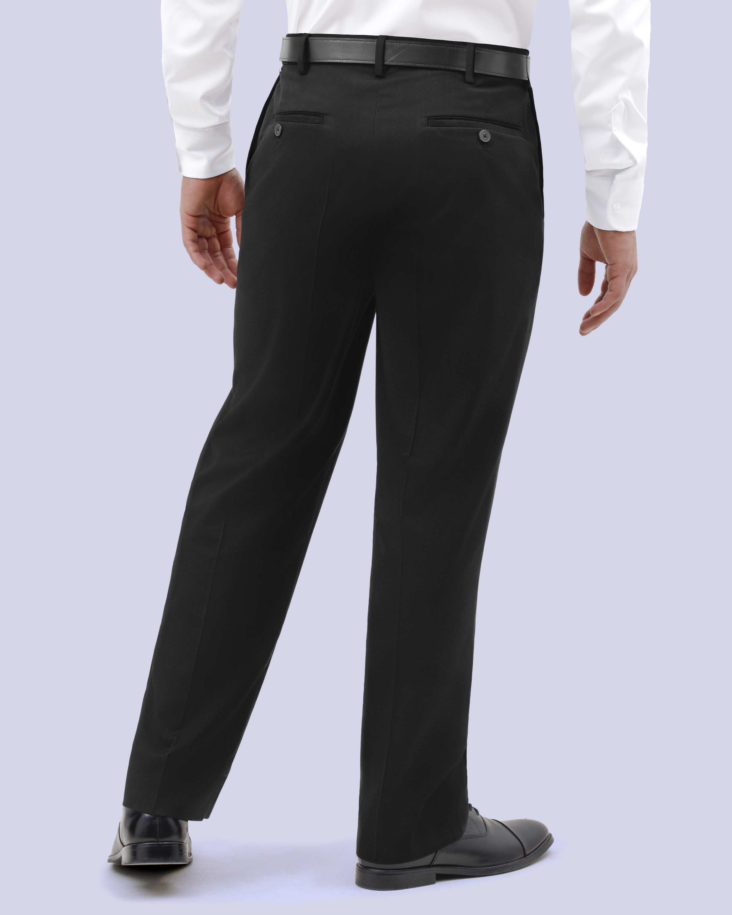 Pantalón de vestir regular fit negro manhattan