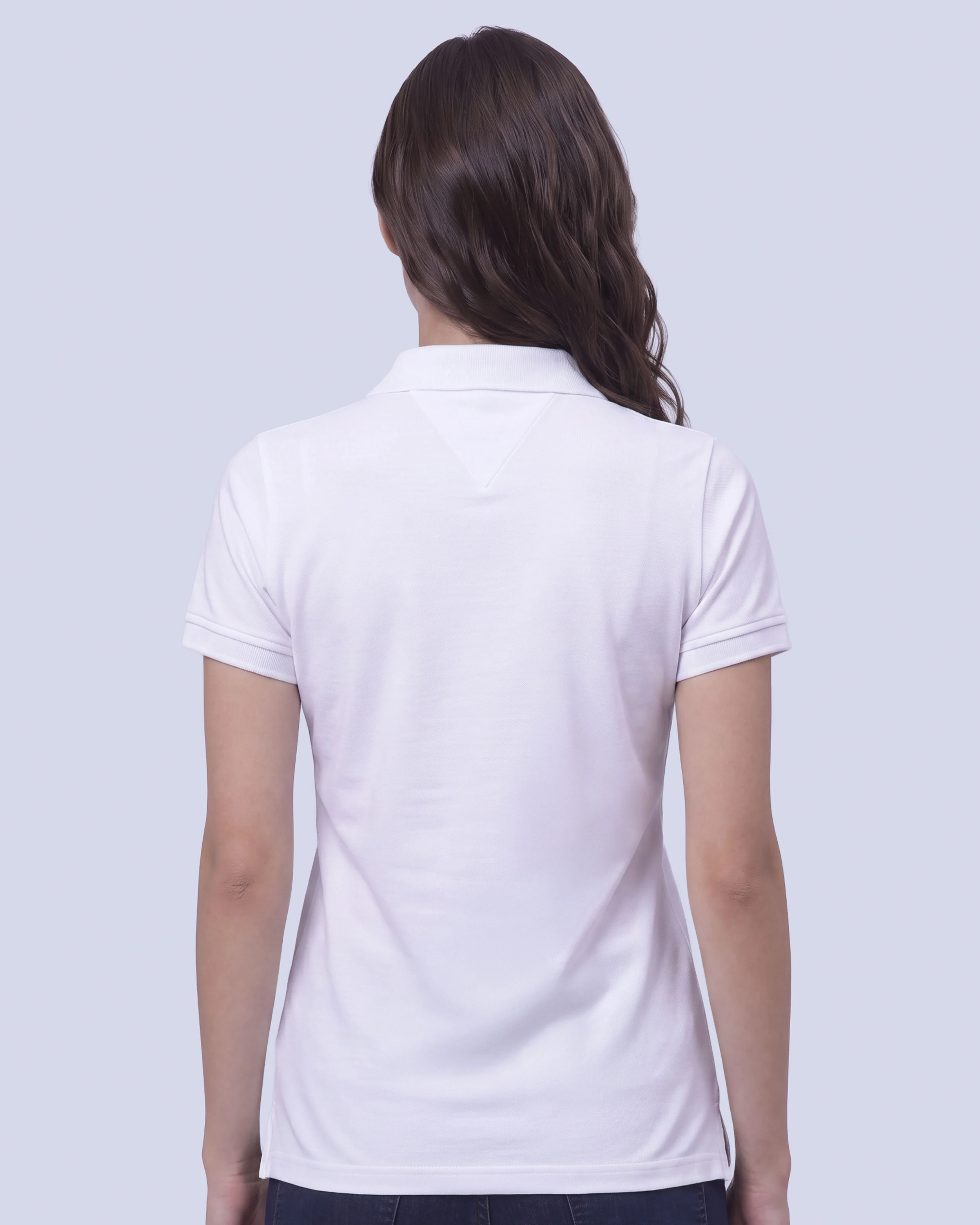 Blusa sport slim fit manga corta blanco
