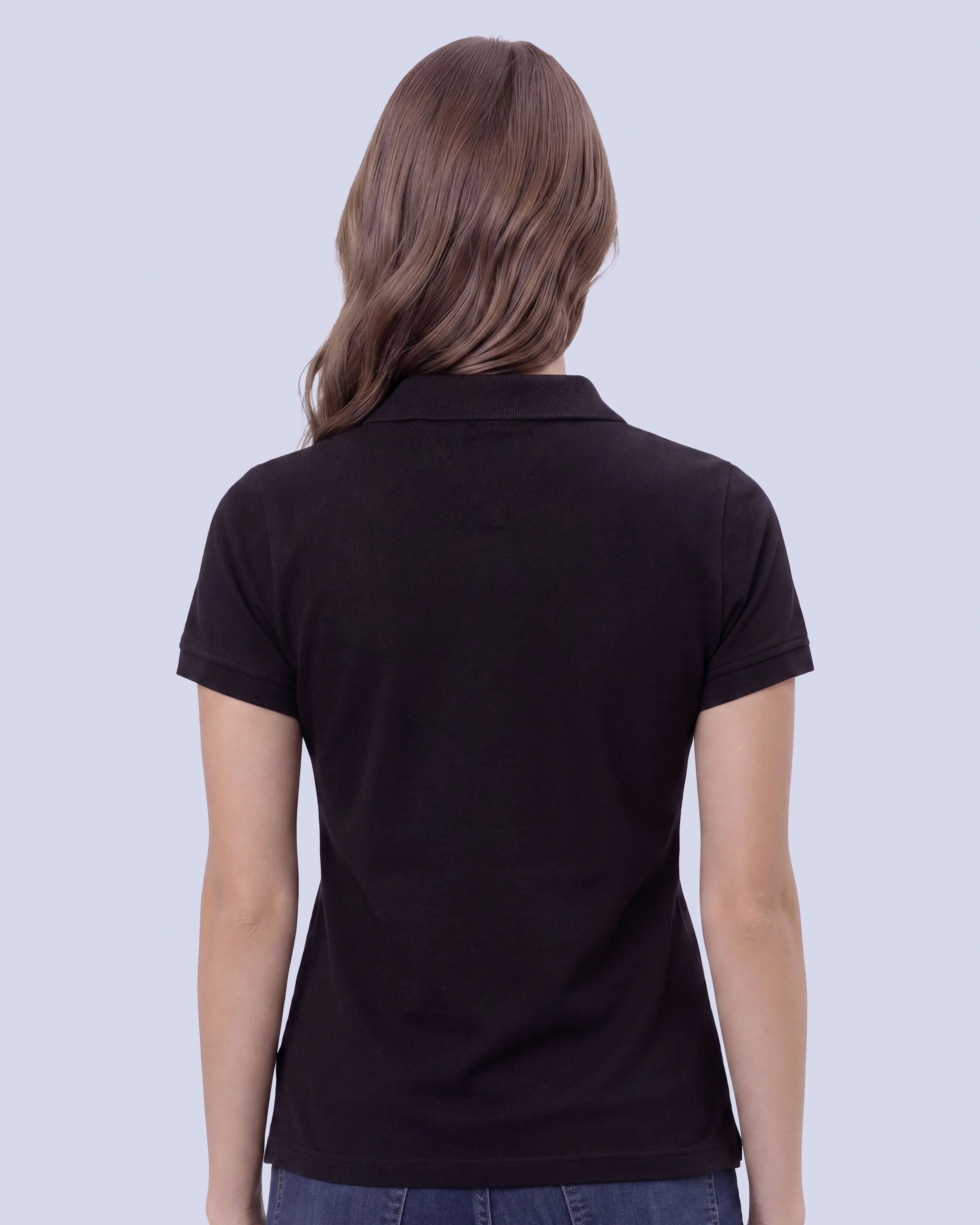 Blusa sport slim fit manga corta black