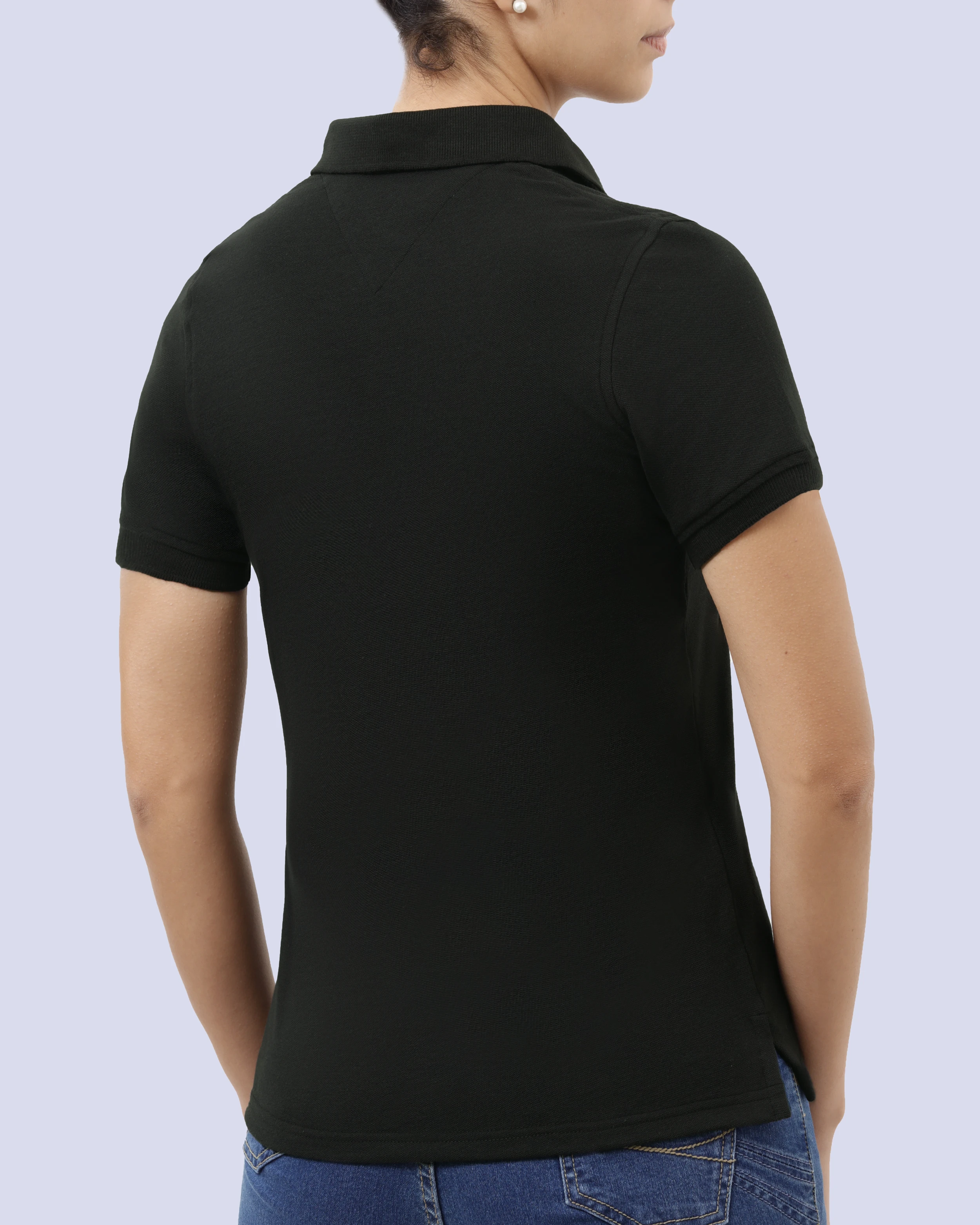 Blusa sport slim fit manga corta black