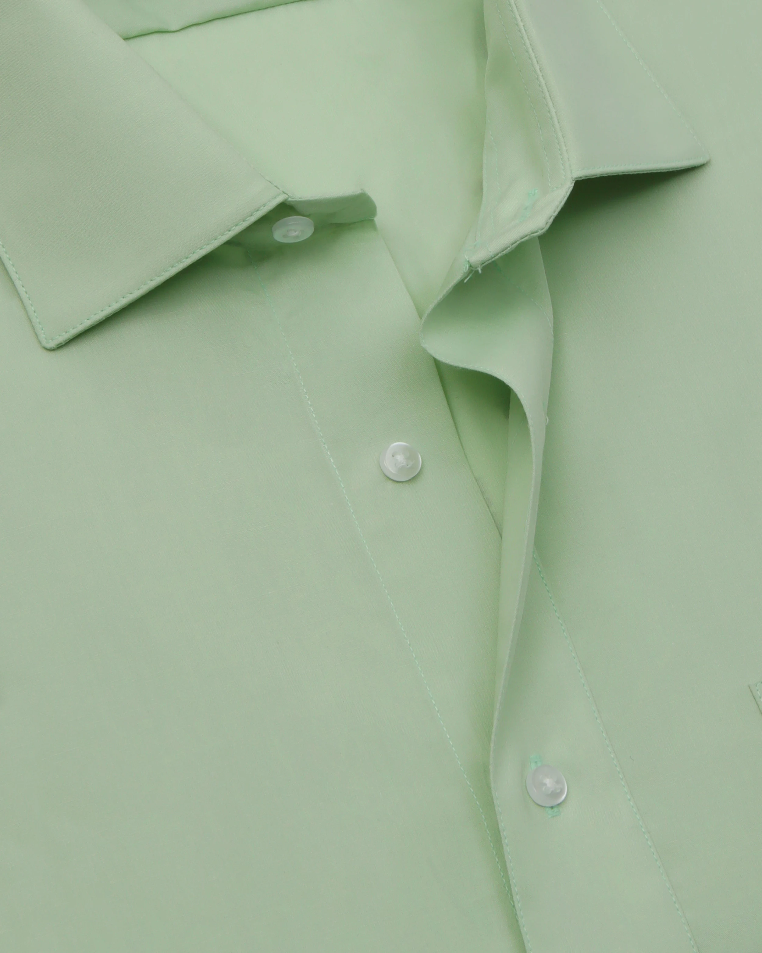 Camisa de vestir manga larga verde slim fit