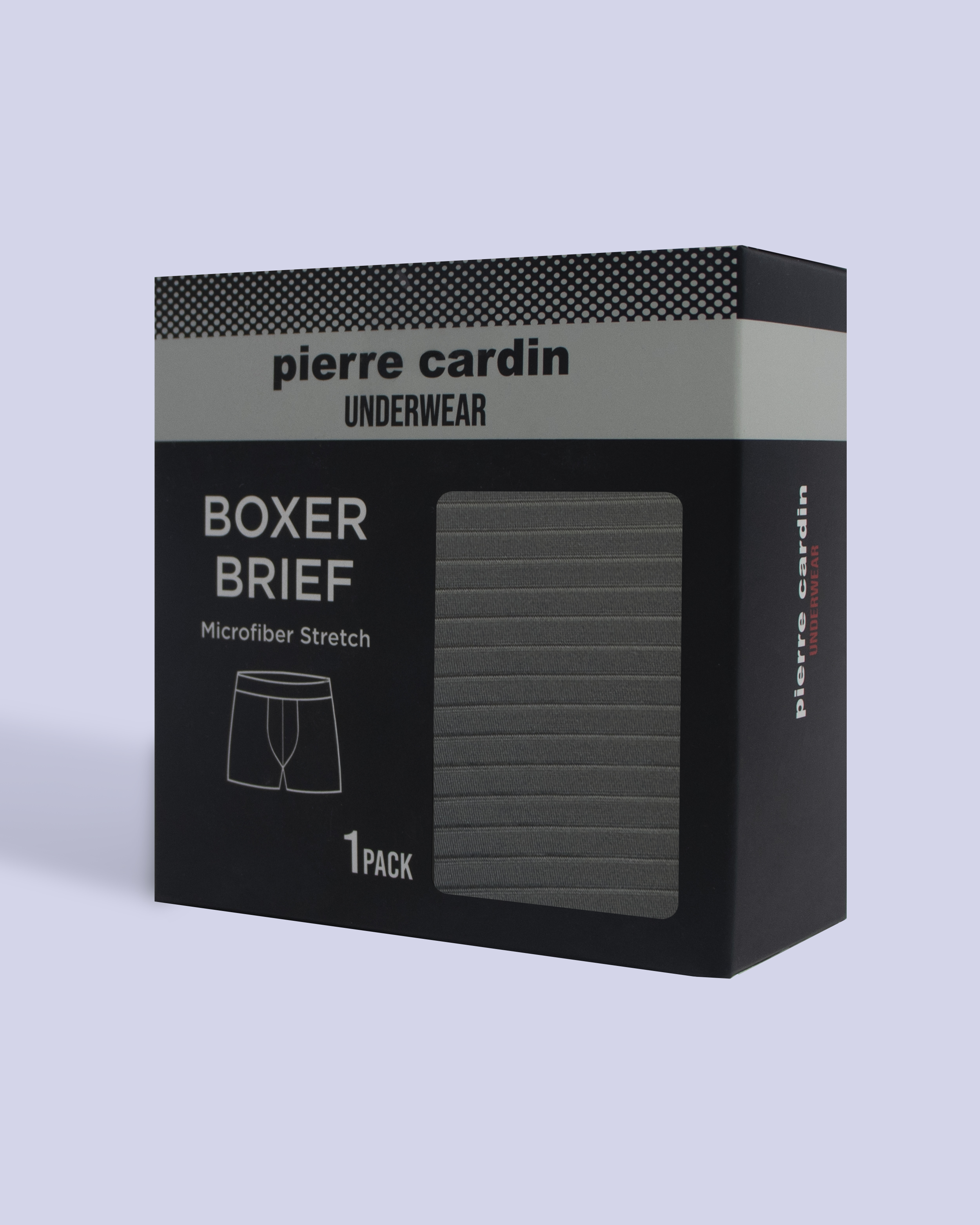 Boxer microfiber stretch gris