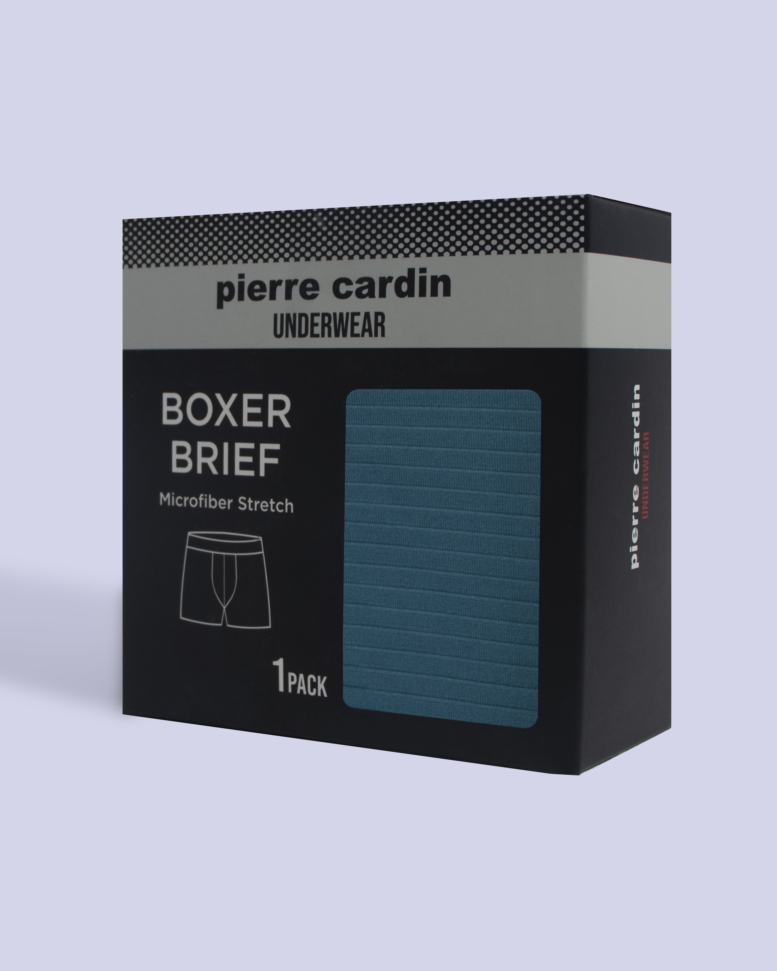 Boxer microfiber stretch turquesa