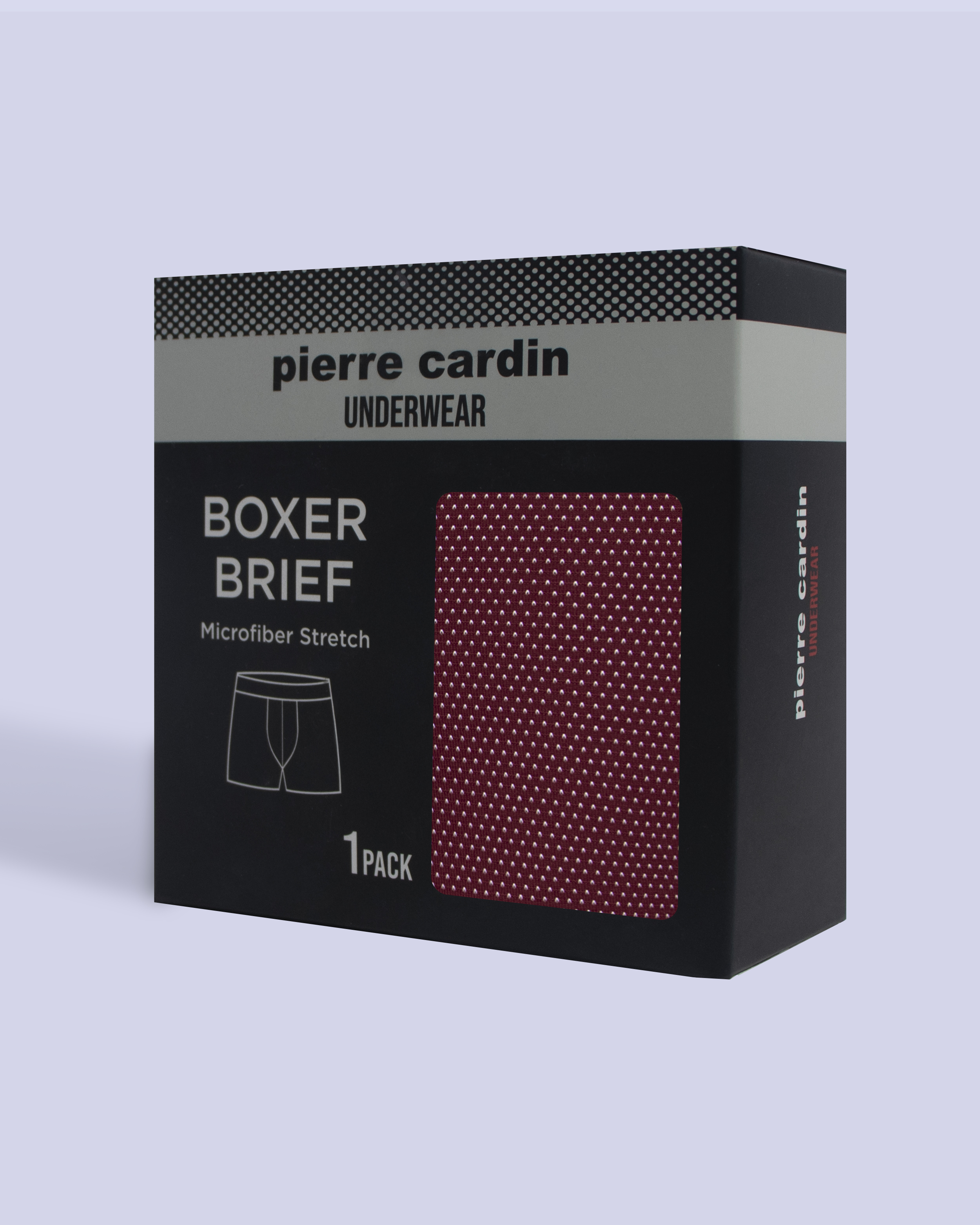 Boxer microfiber stretch vino