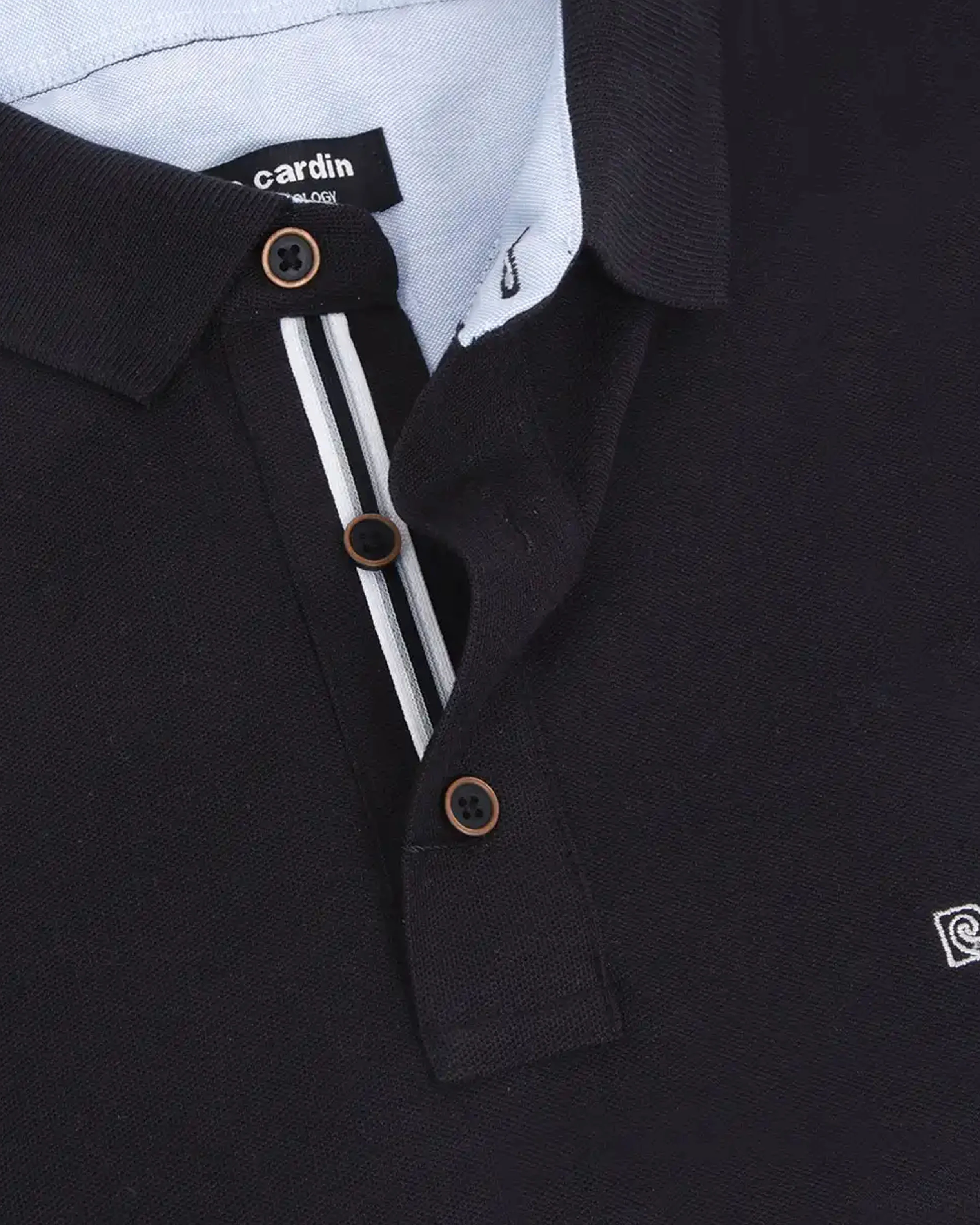 Camisa sport lisa slim fit manga corta cooling tech negra