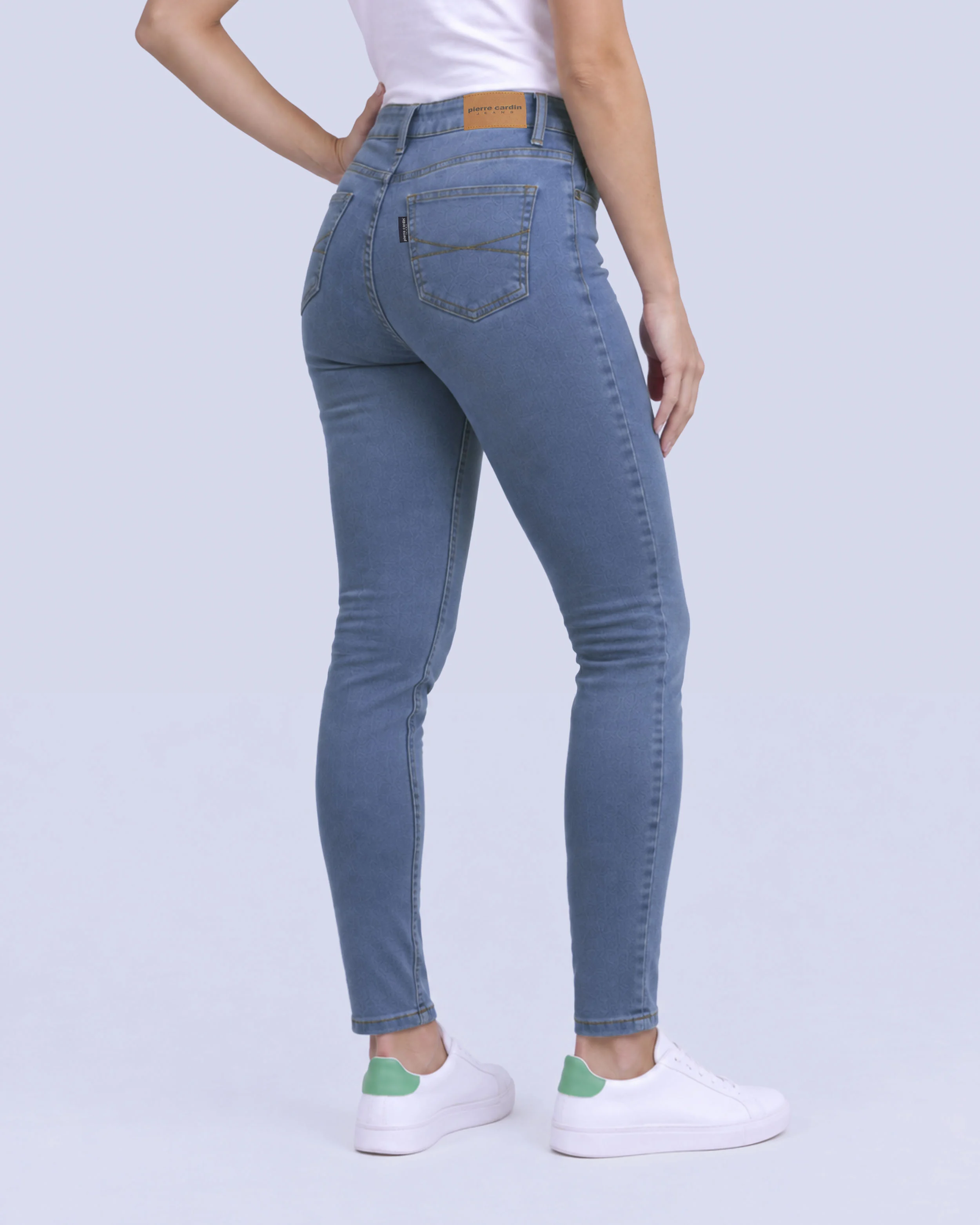 Jeans levanta pompa skinny tiro alto 451 azul claro