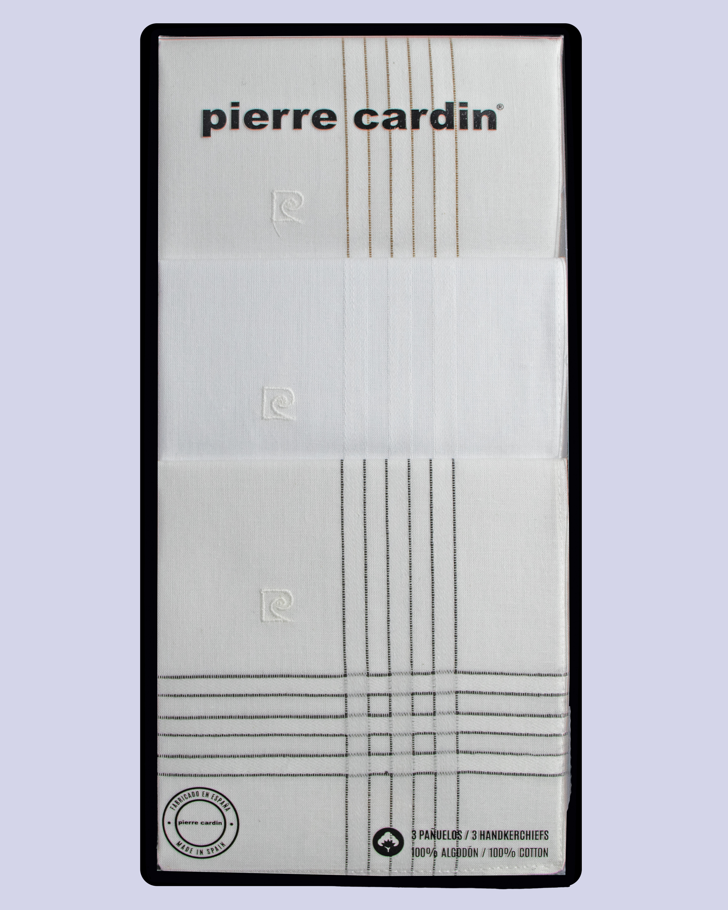 Set de 3 pañuelos blancos