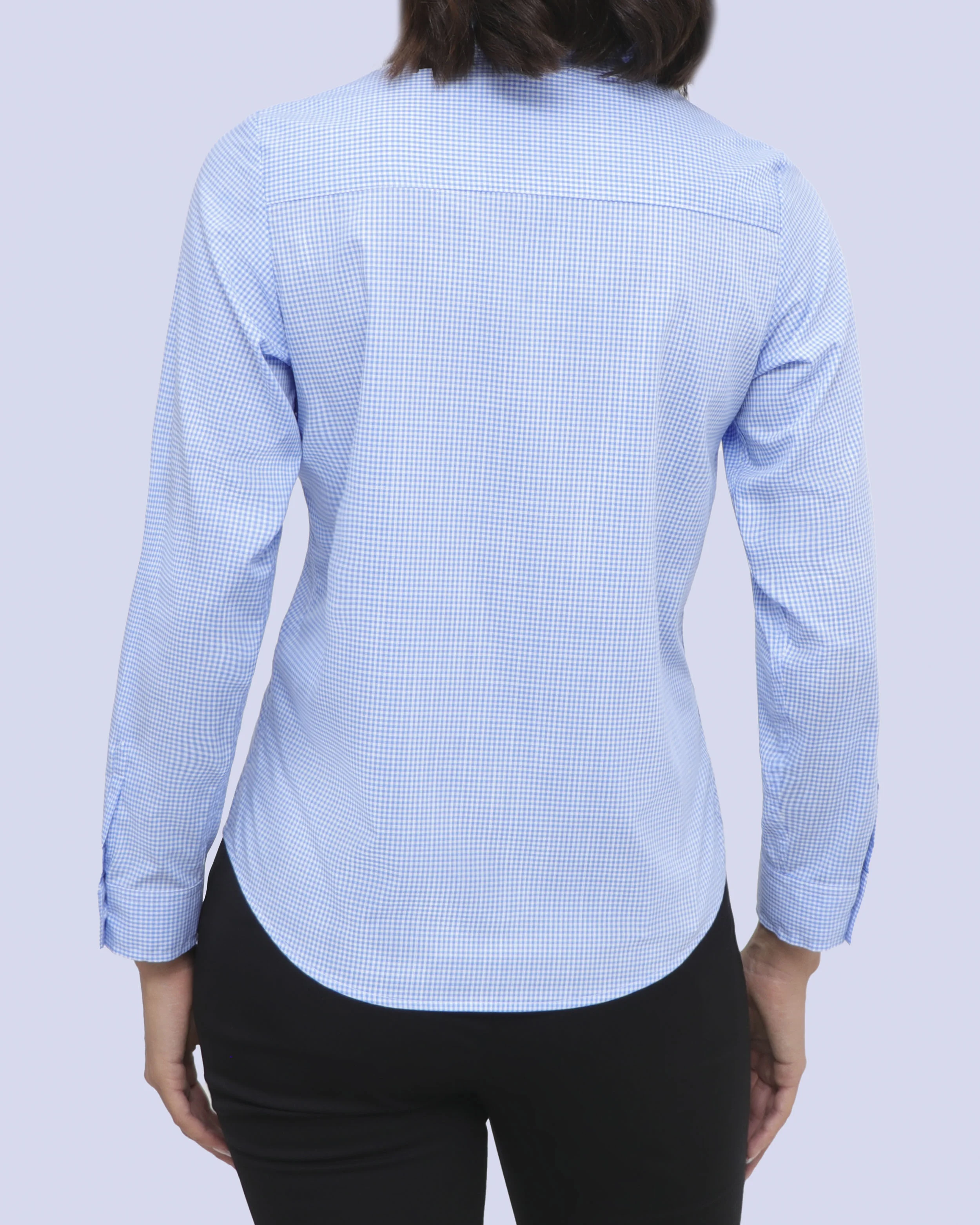 Total comfort blusa de vestir diseño azul