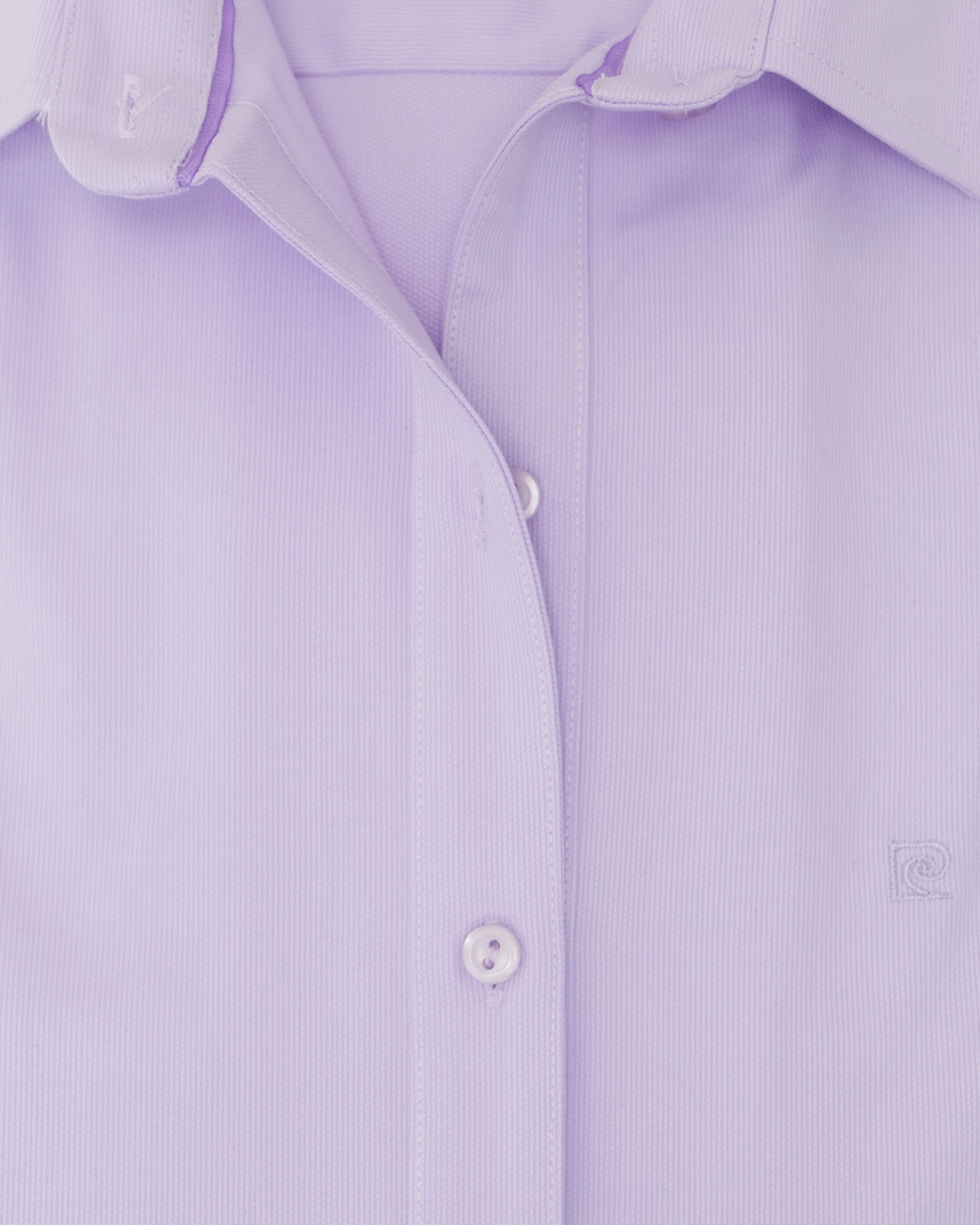 Blusa de vestir slim fit lila piqué premium bambú stretch