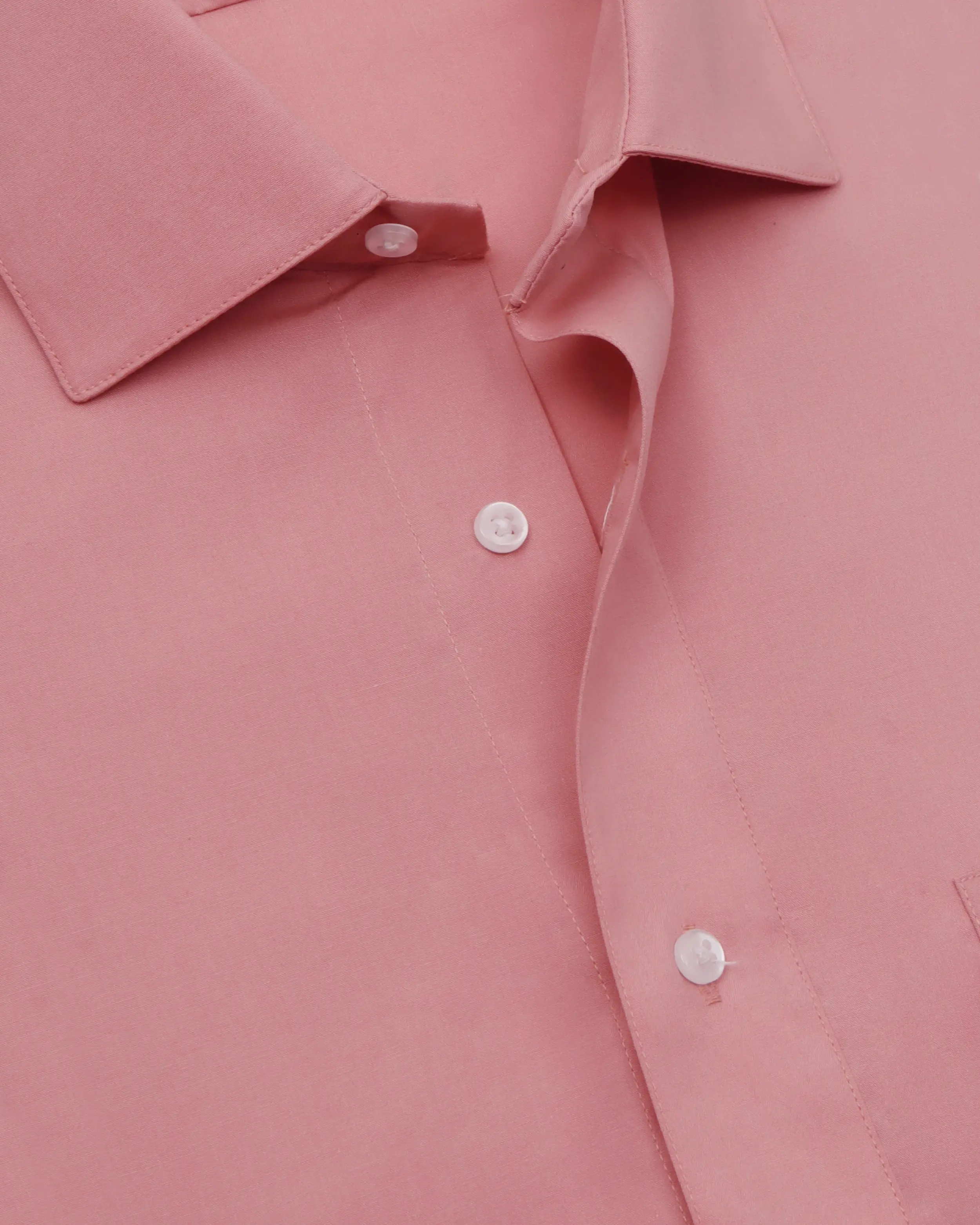 Camisa de vestir stretch rosa antigua manga larga slim fit