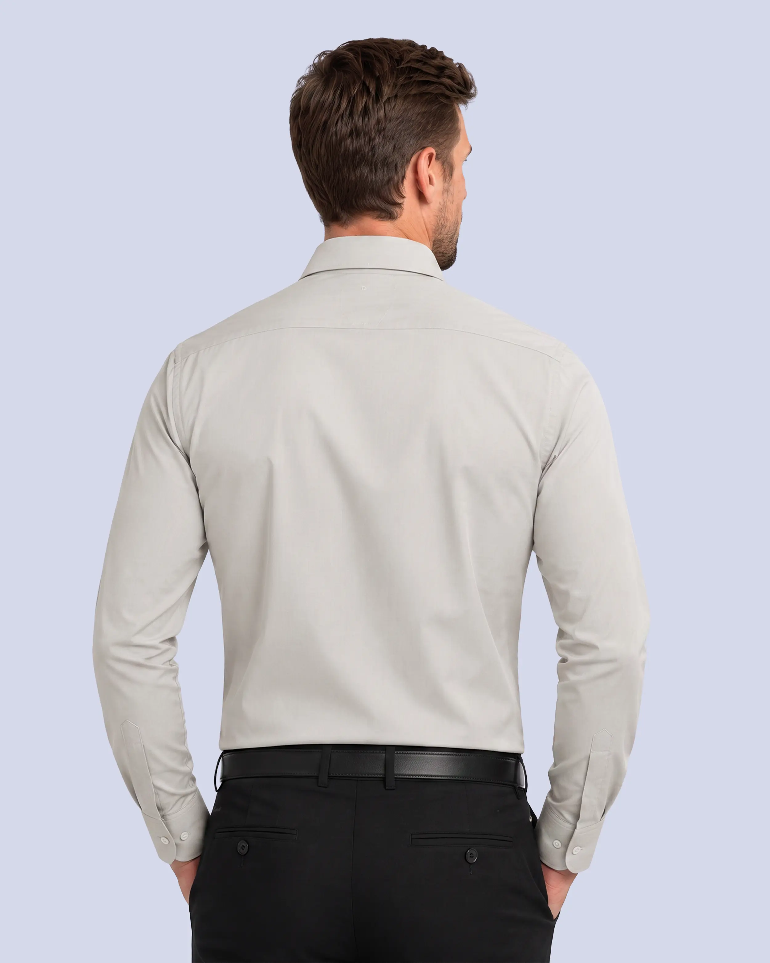 Camisa de vestir textura lenzing modal beige