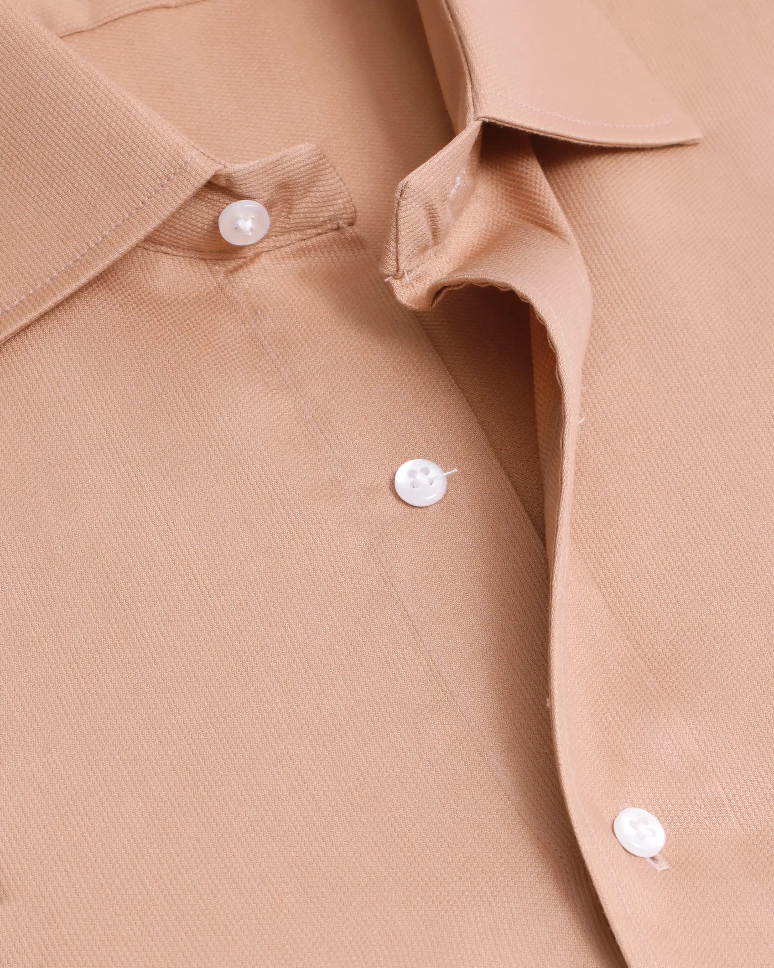 Camisa de vestir piqué rosa antigua manga larga