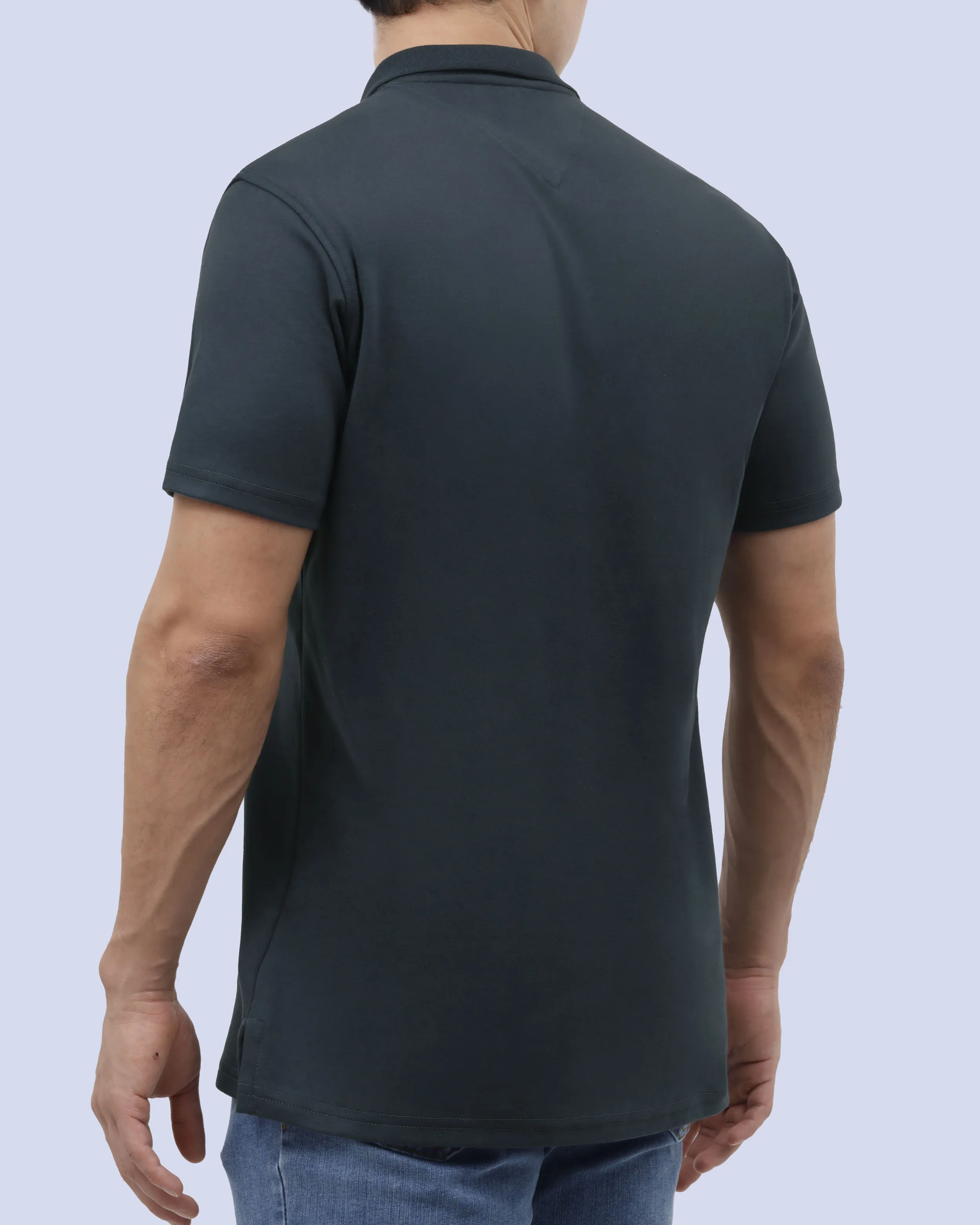 Camisa sport premium cotton d+ azul