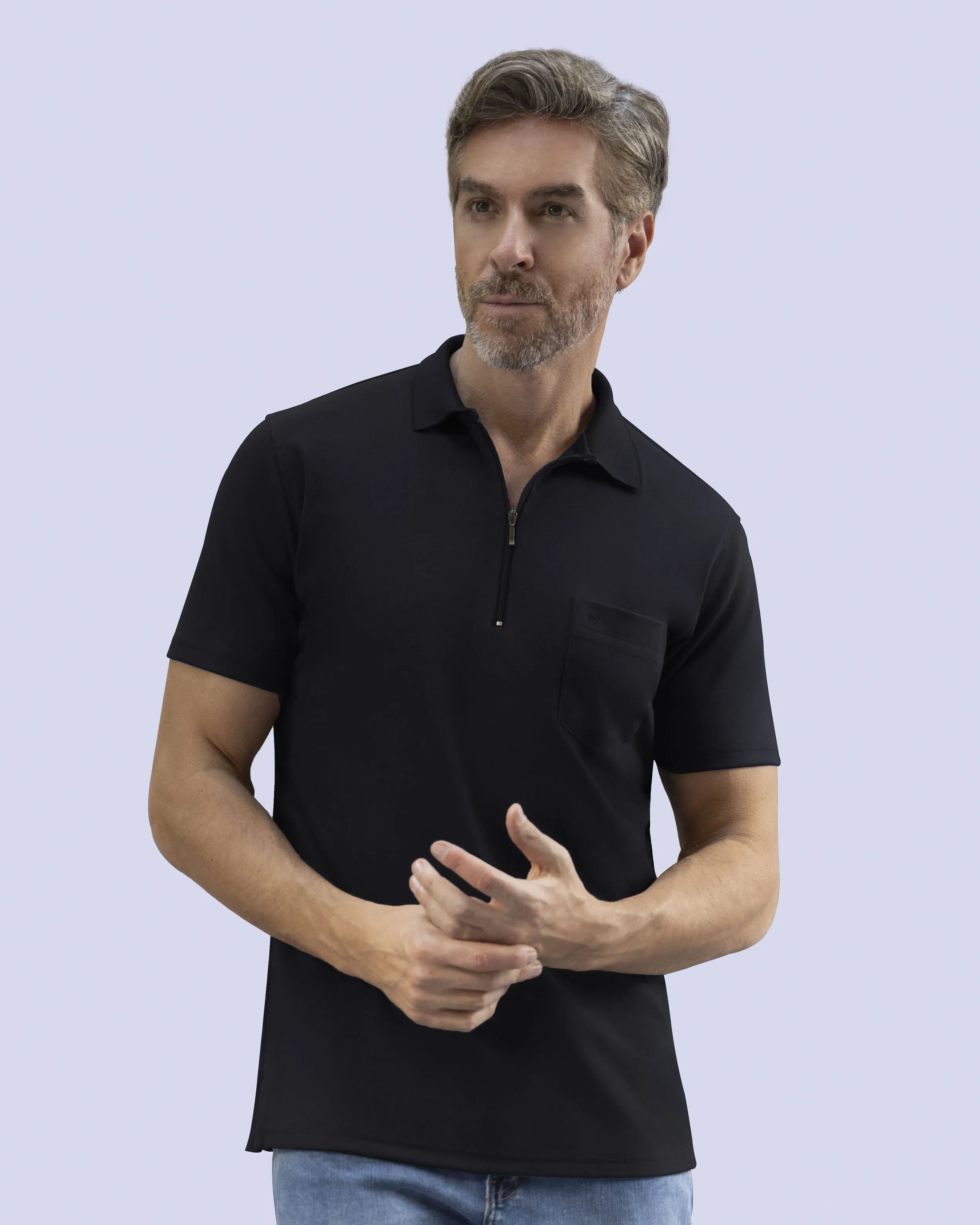Camisa sport premium cotton d+ negro