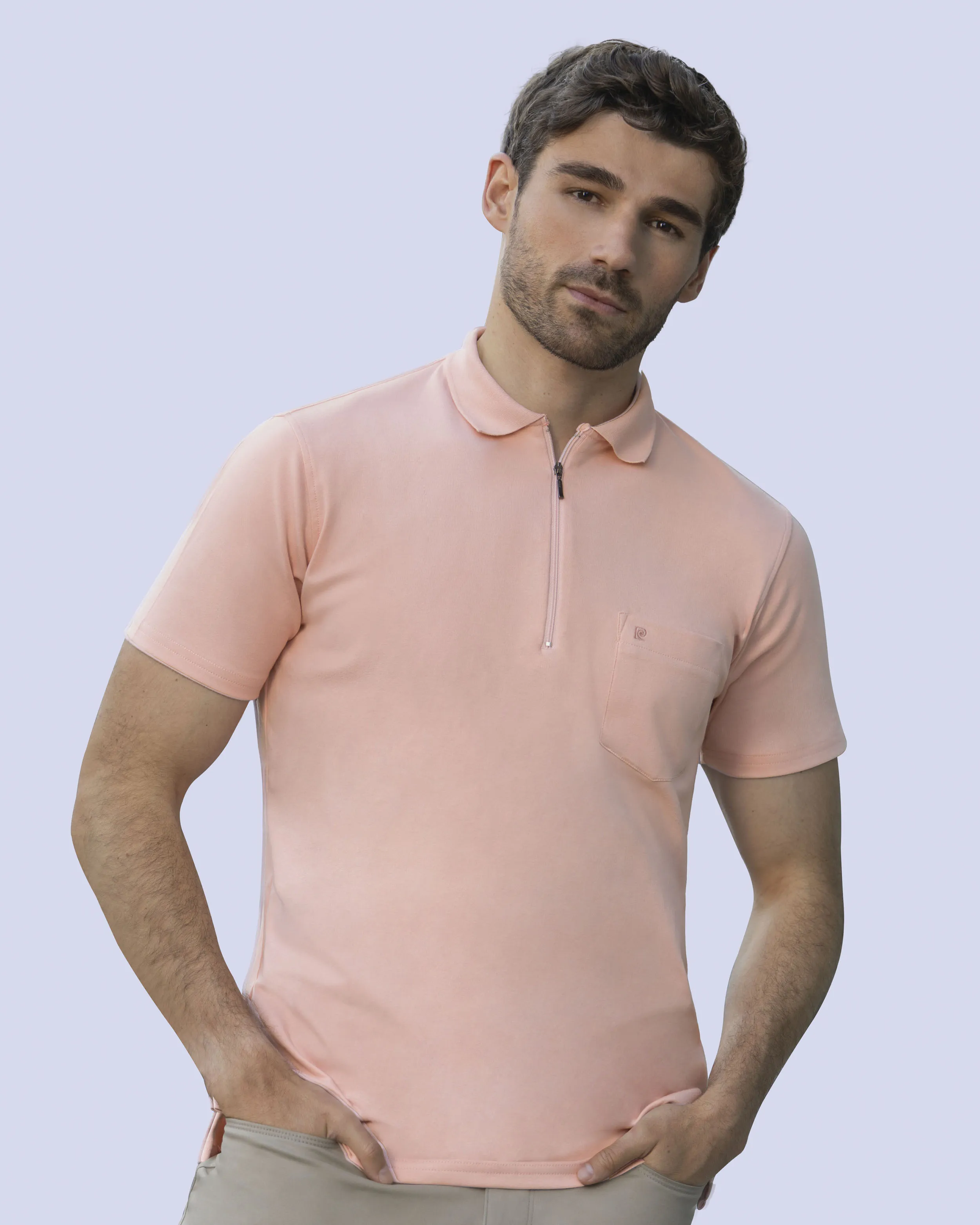 Camisa sport premium cotton d+ rosada