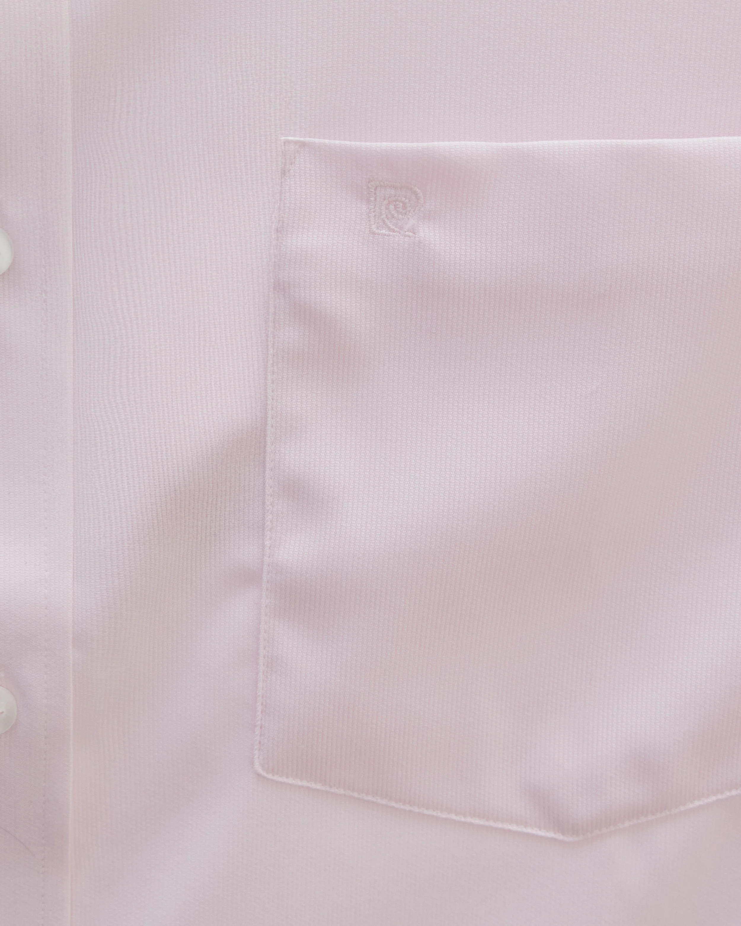 Camisa de vestir slim fit rosada piqué premium bambú stretch