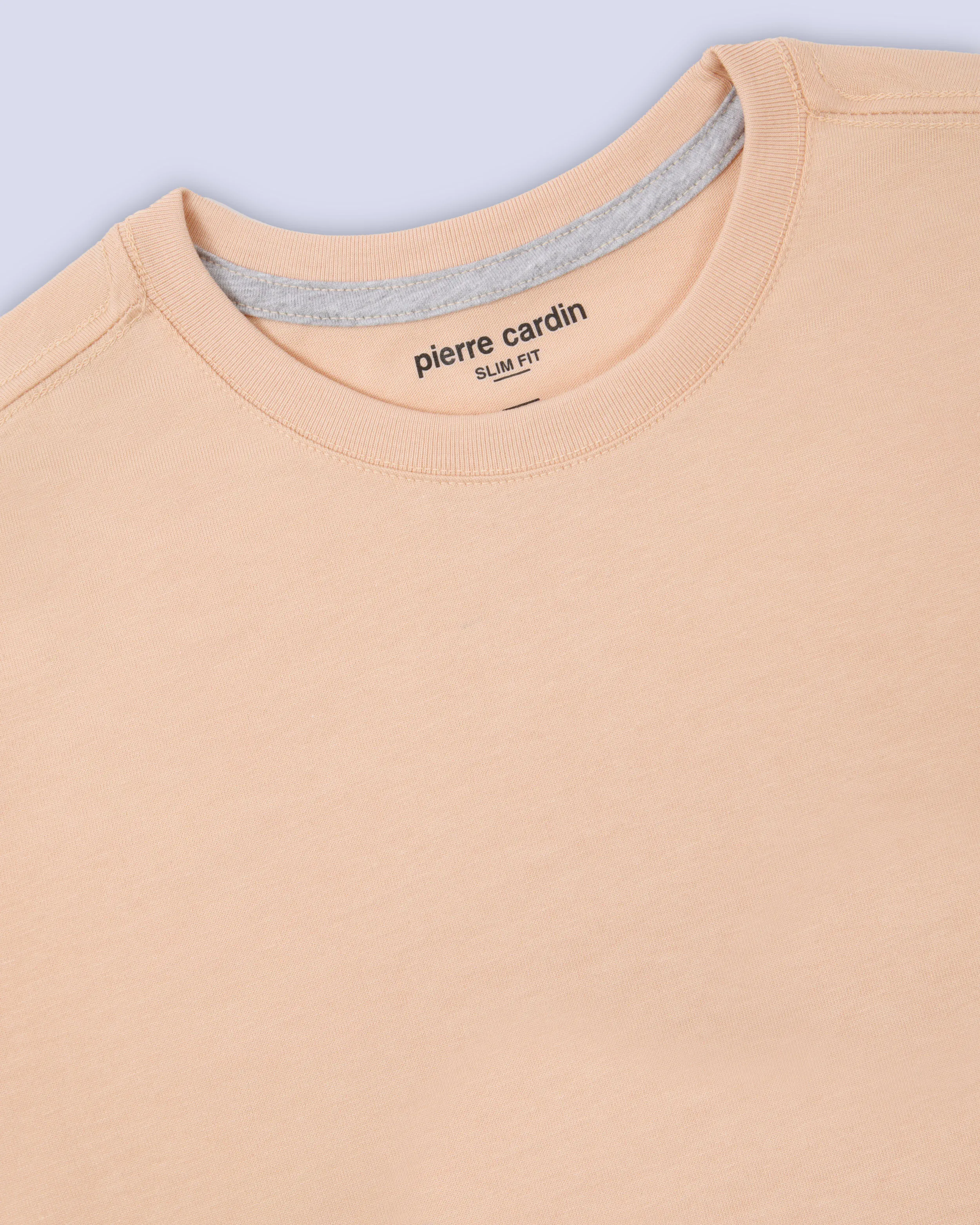 Camiseta cuello redondo lisa manga corta rosada