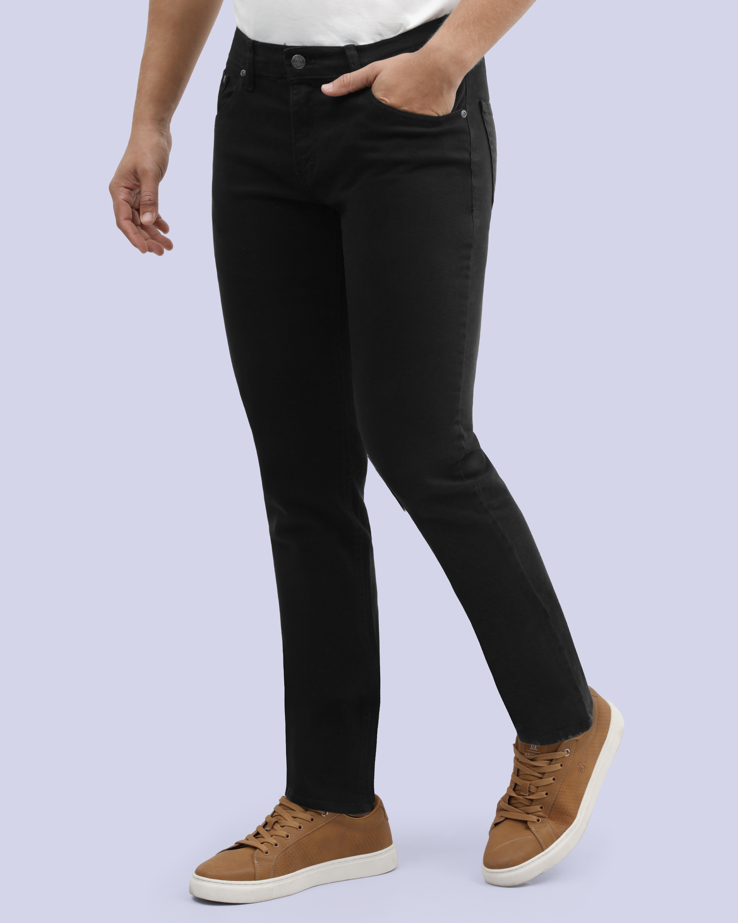 Jeans twill 711 slim fit negro básico